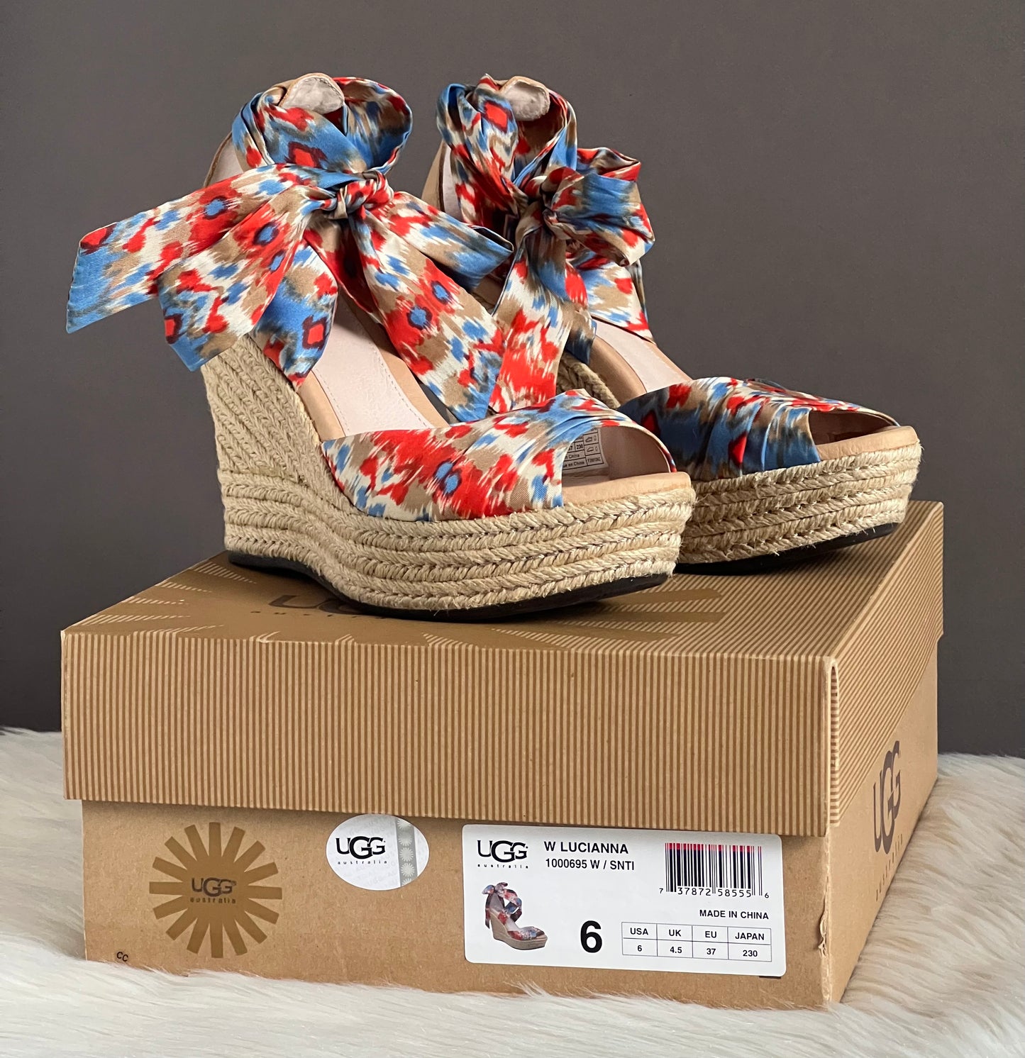 UGG Lucianna Platform Wedge Sandals