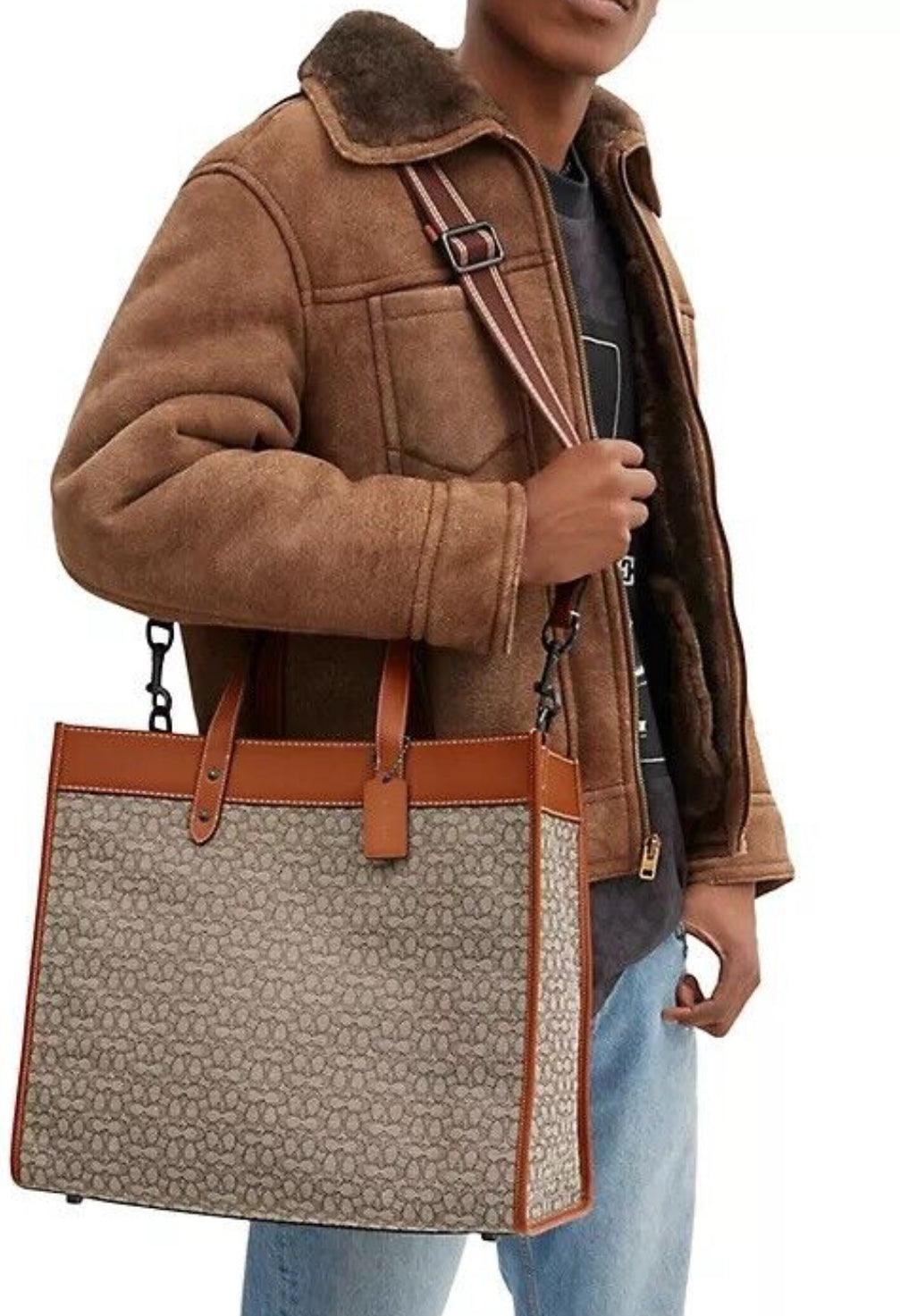 Coach Field Tote 40 in Micro Signature Jacquard