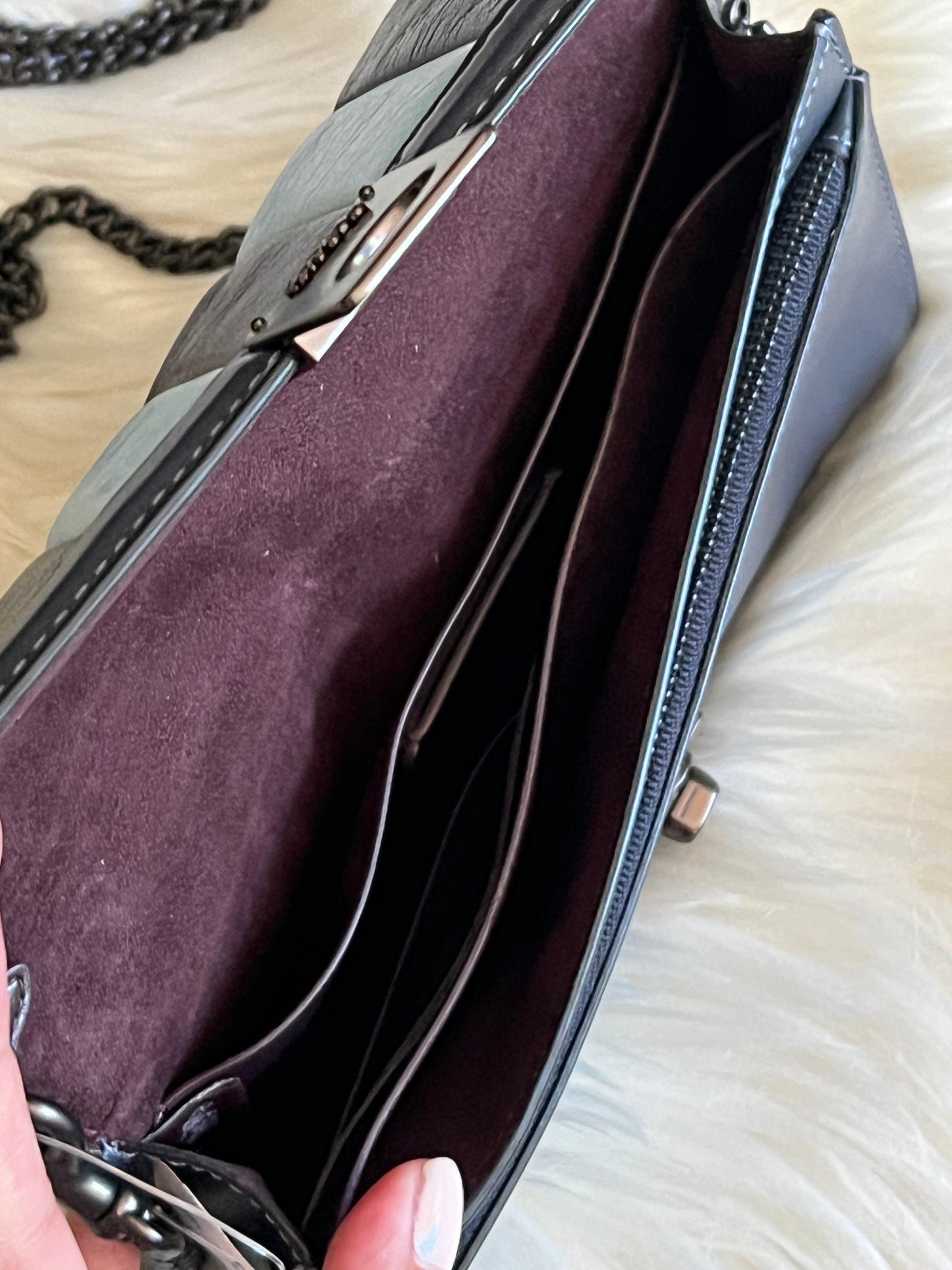 Coach Hutton Clutch with Colorblock Quilting