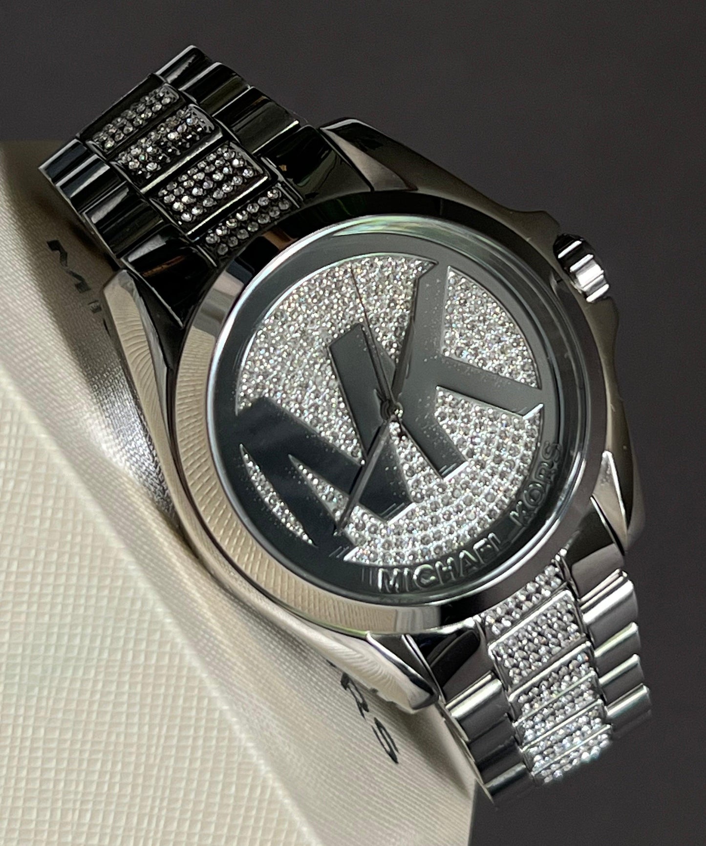 Michael Kors Women’s Bradshaw Silver-Tone Glitz