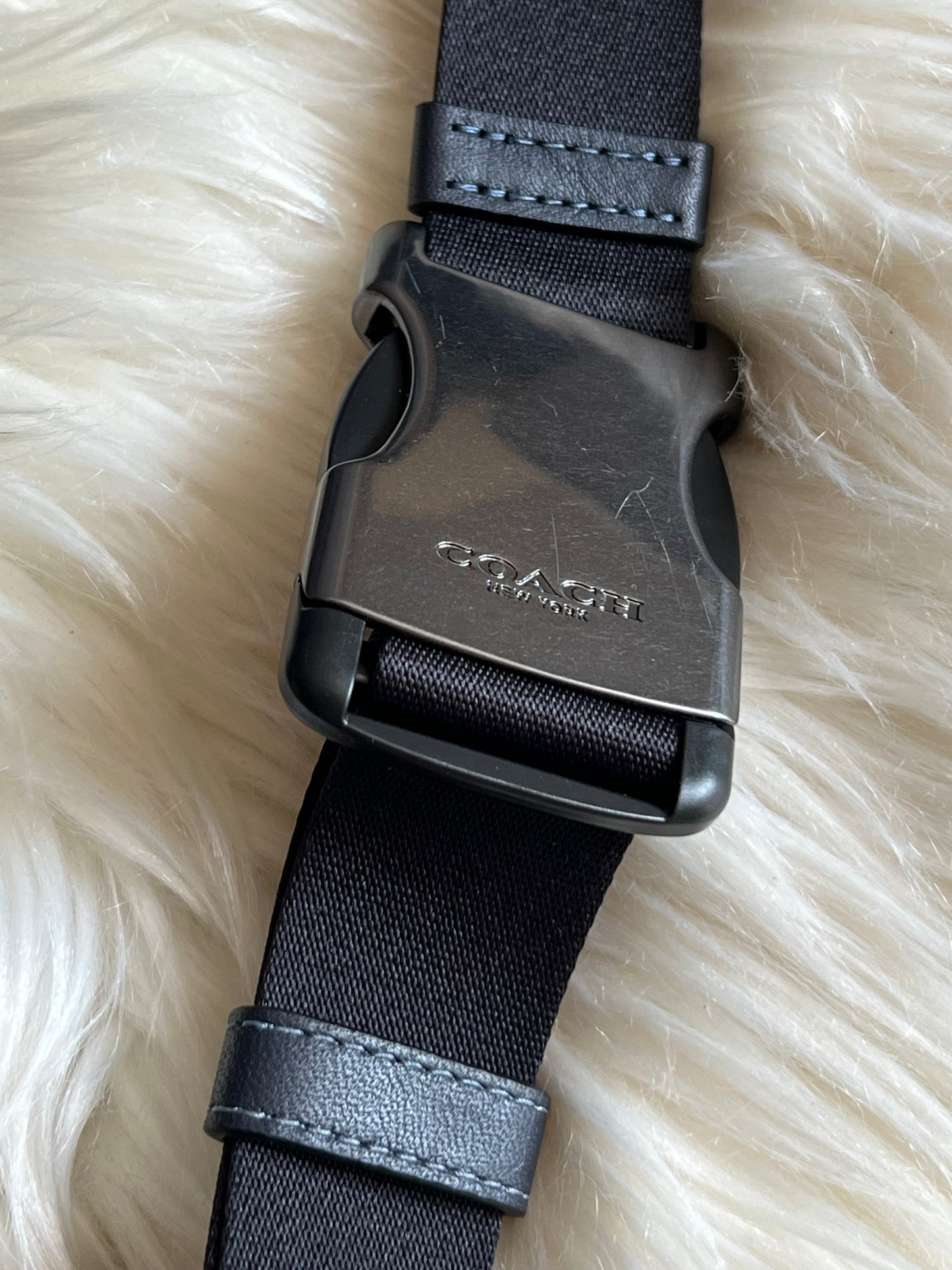 Coach Warren Belt Bag with Plaid Print