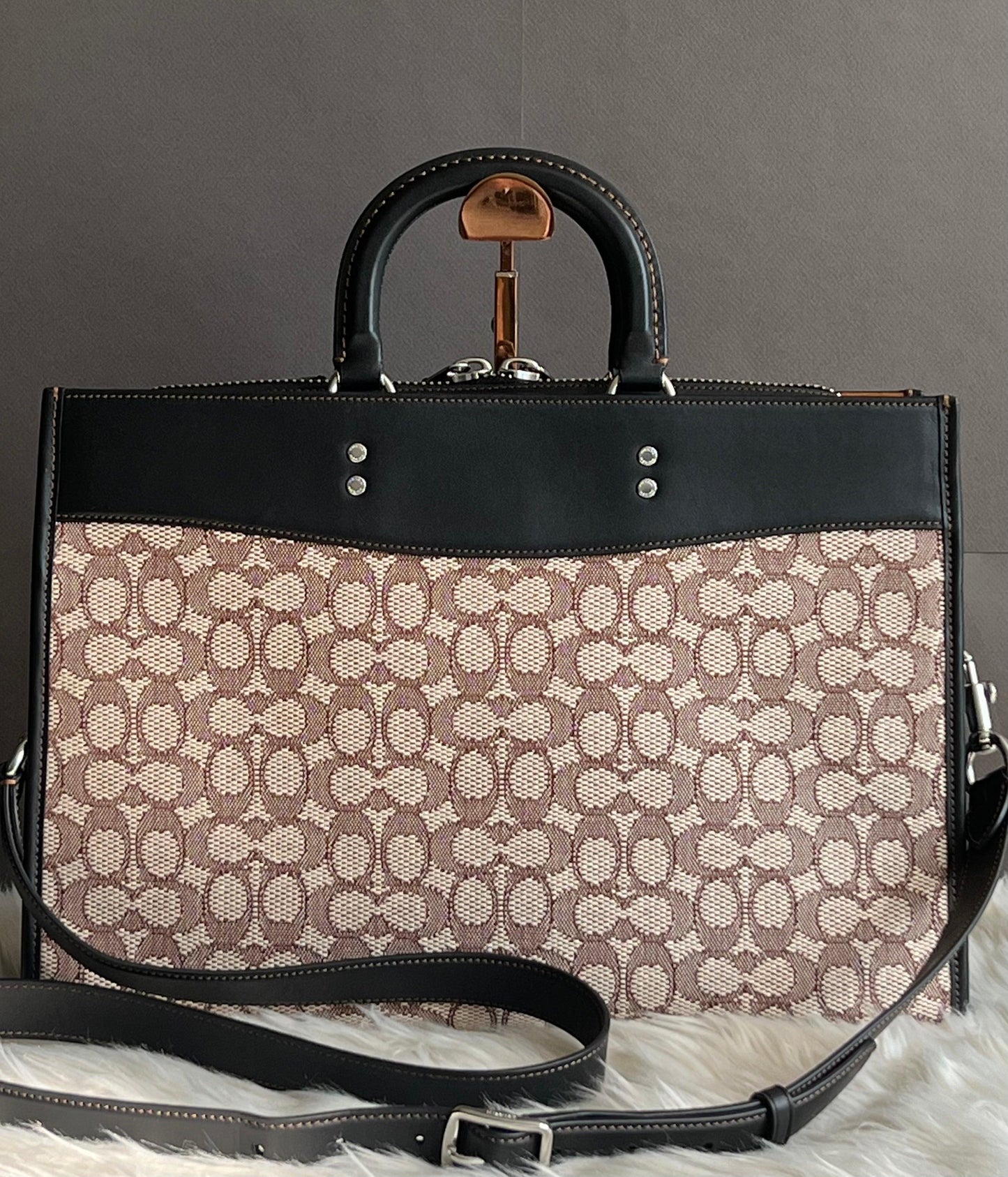Coach Rogue Brief in Signature Textile Jacquard