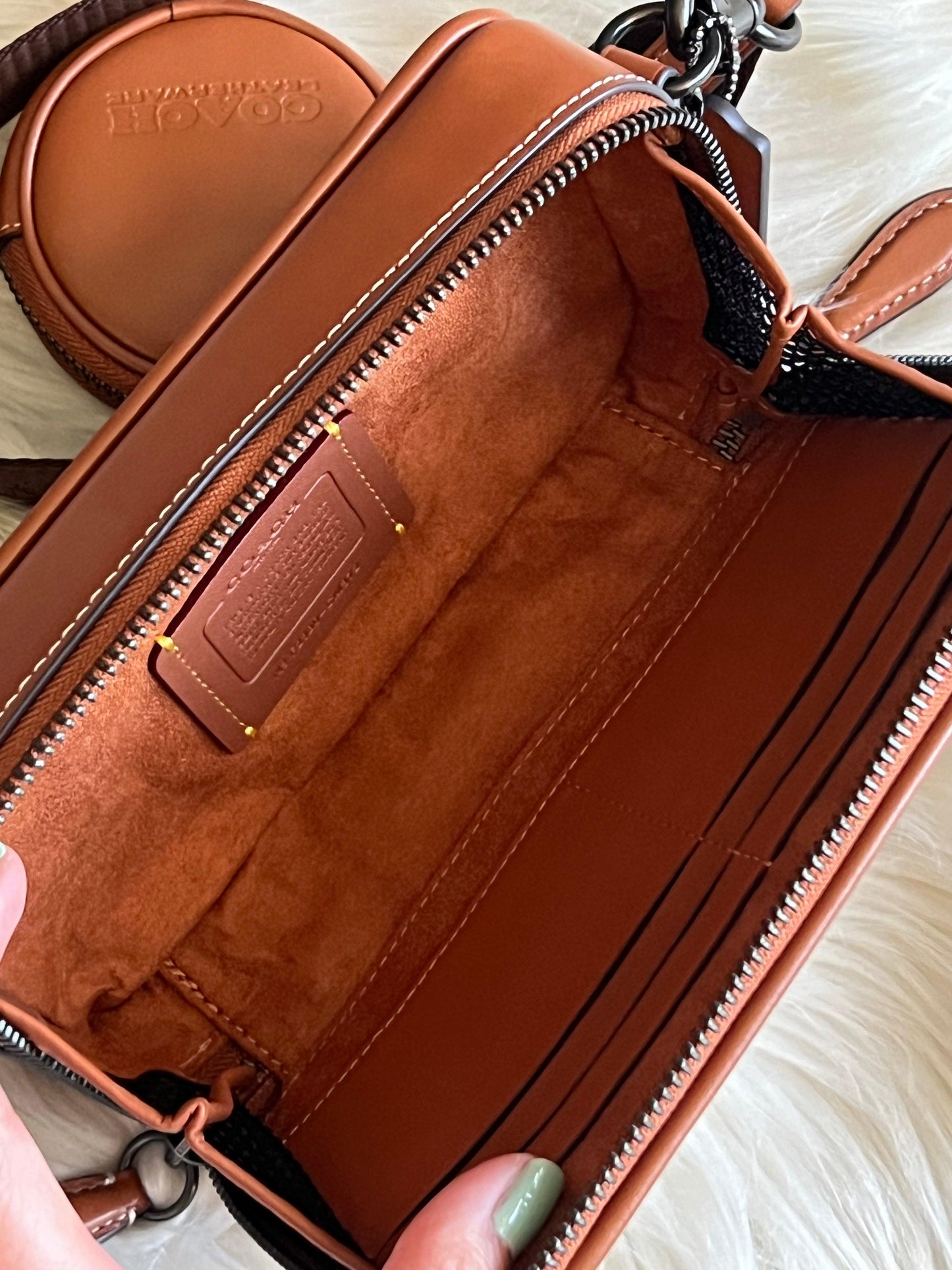 Coach Charter Slim Crossbody in Micro Signature Jacquard