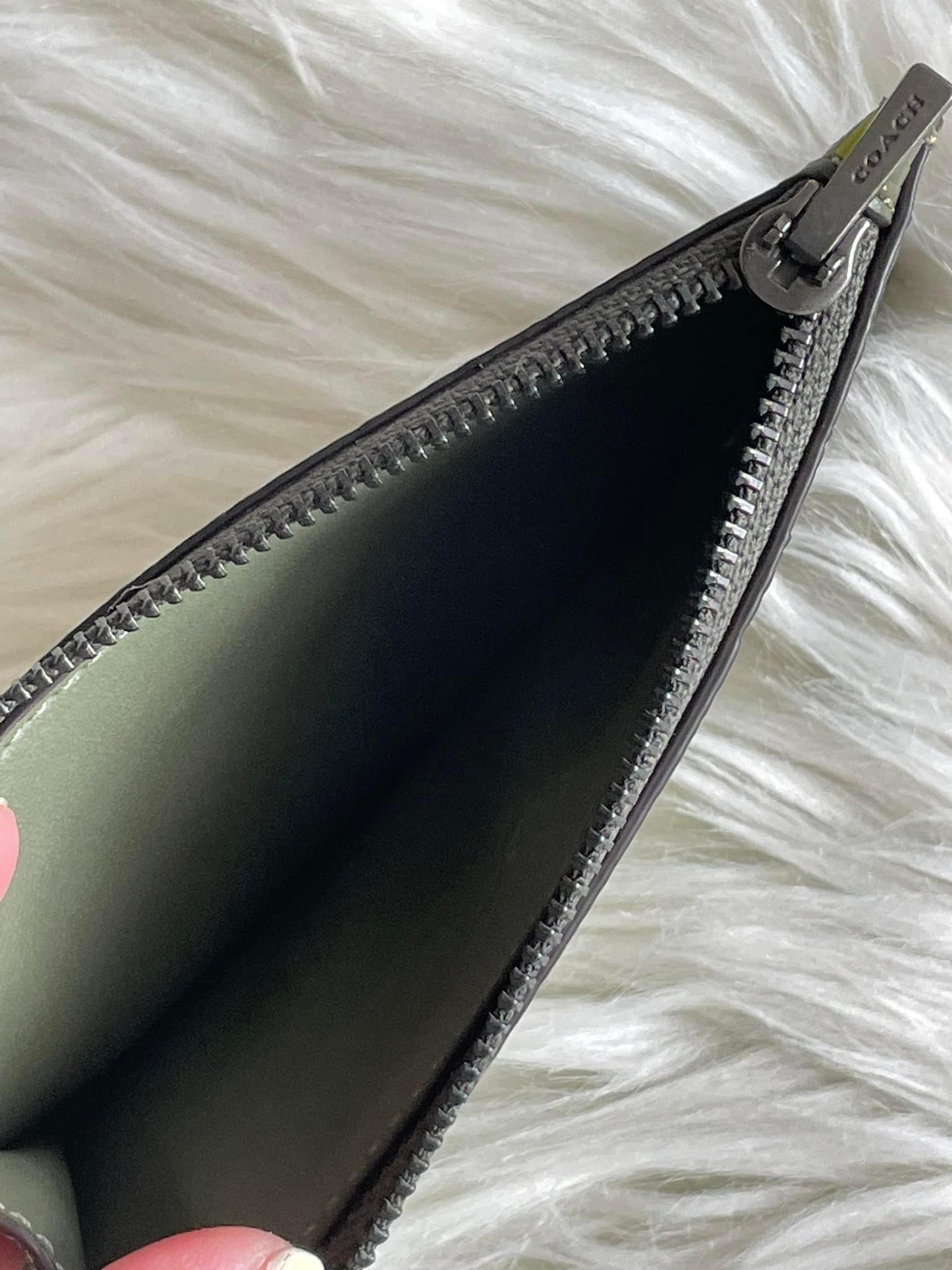 Coach Zip Card Case in Signature Leather