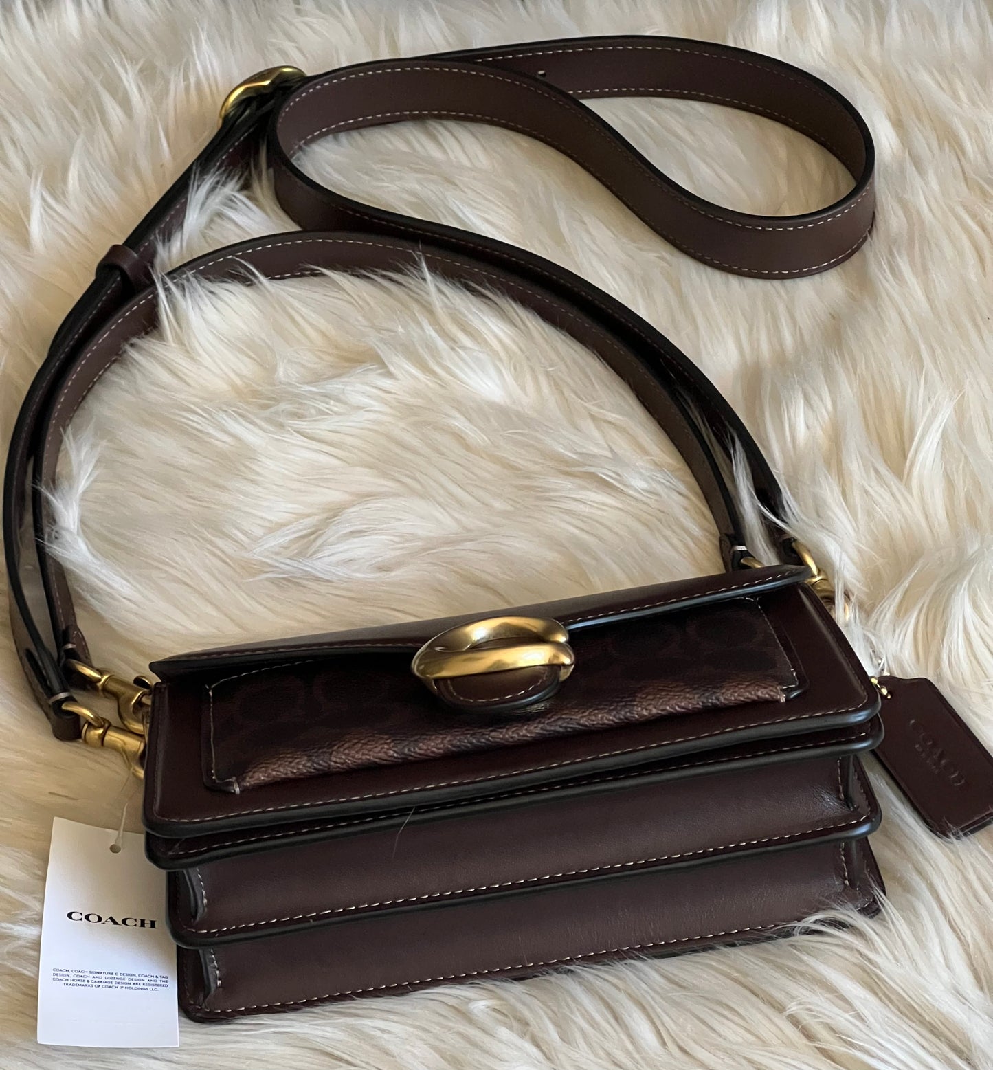 Coach Tabby Shoulder Bag 20 with Signature Canvas Detail
