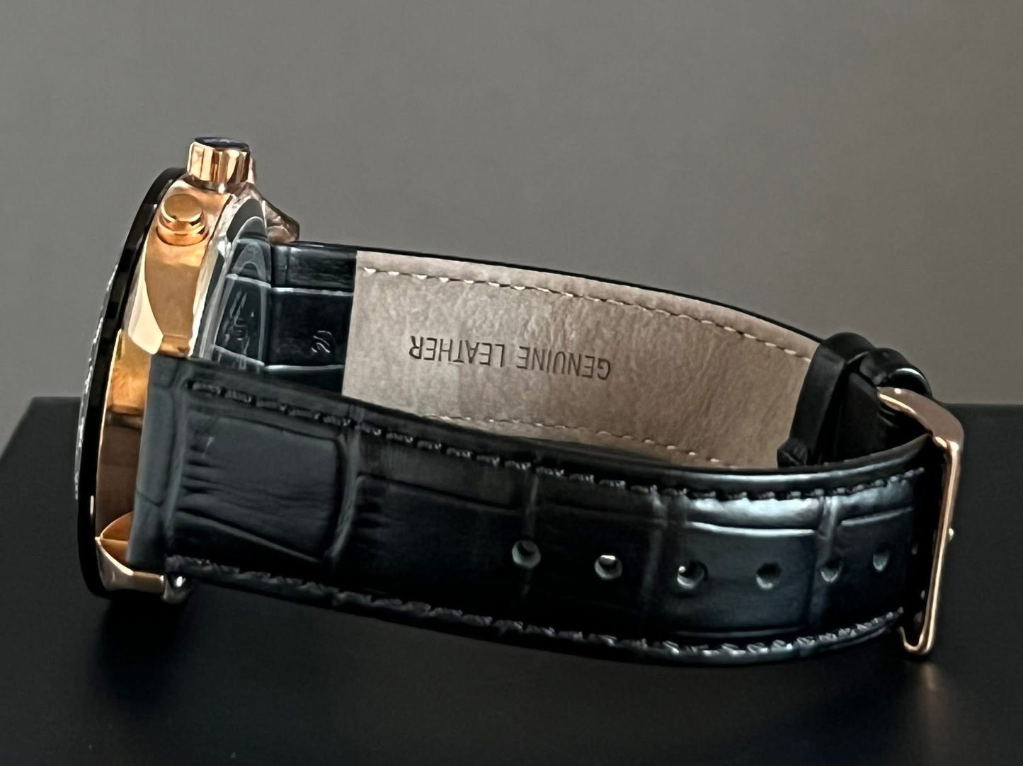 Hugo Boss Men’s Talent Black Leather Chronograph Watch