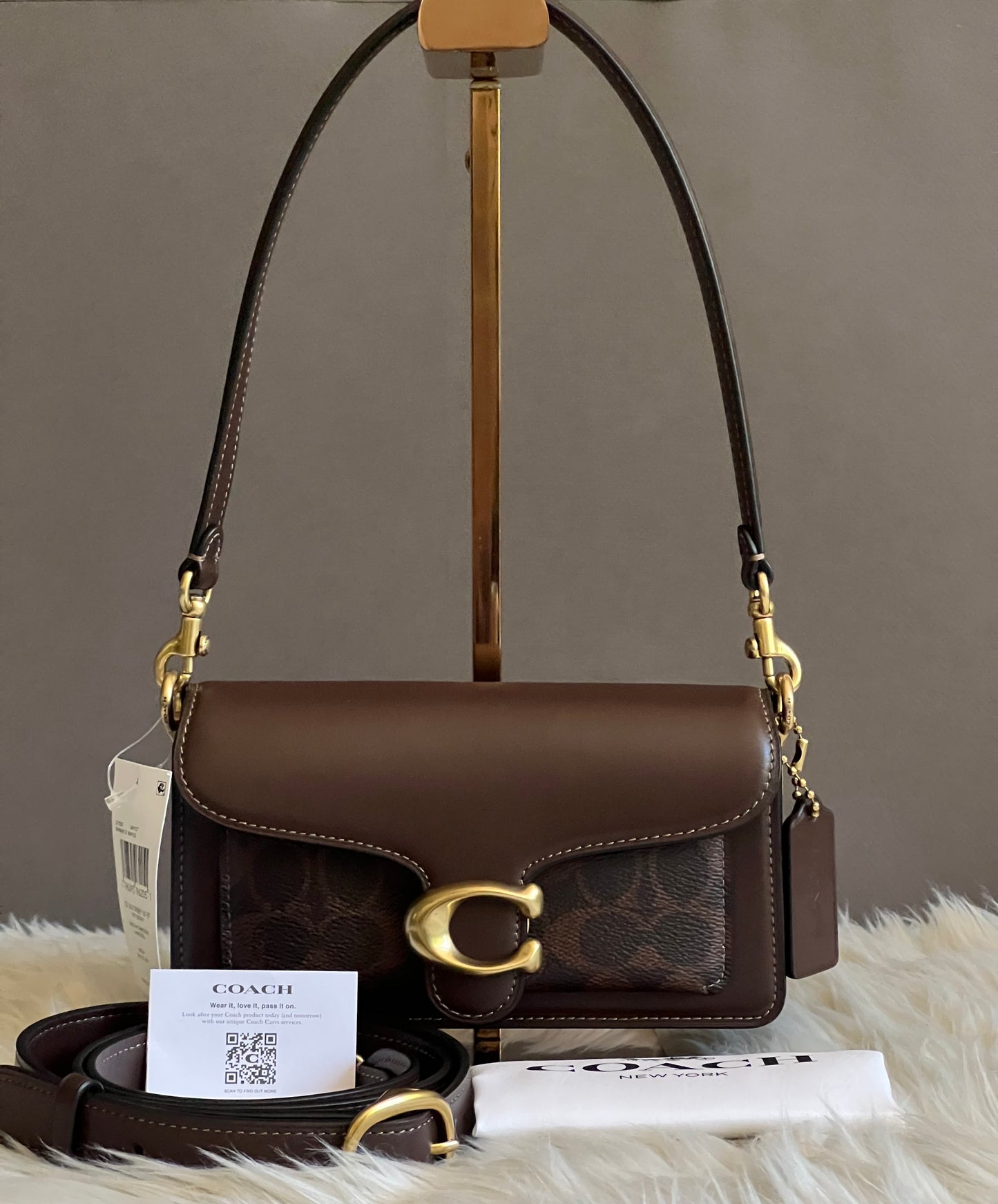 Coach Tabby Shoulder Bag 20 with Signature Canvas Detail