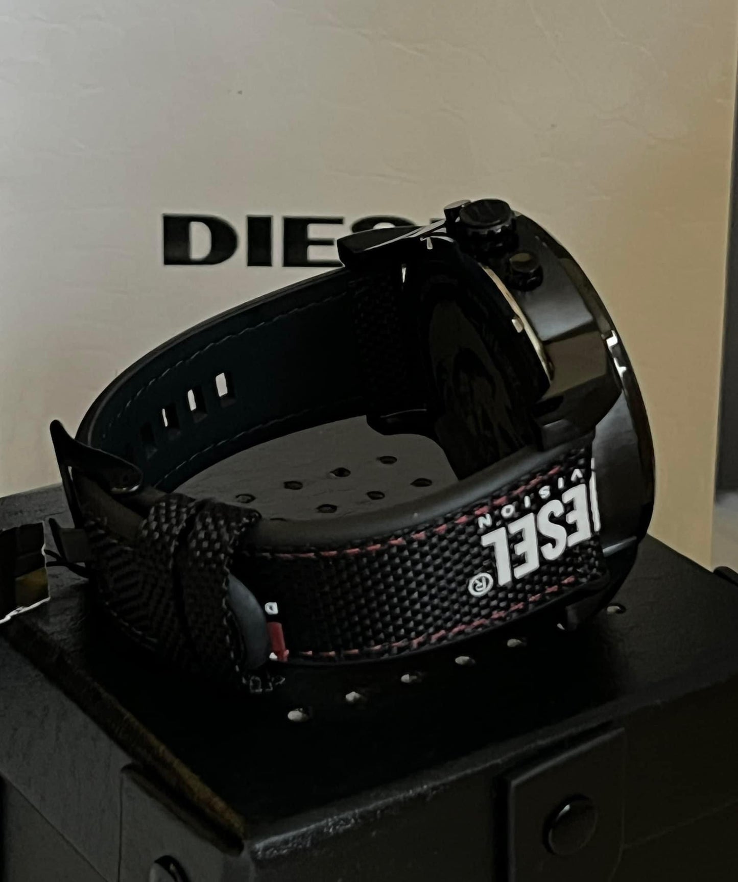 Diesel Men’s Mr. Daddy 2.0 Stainless Steel Quartz Watch with Nylon Strap