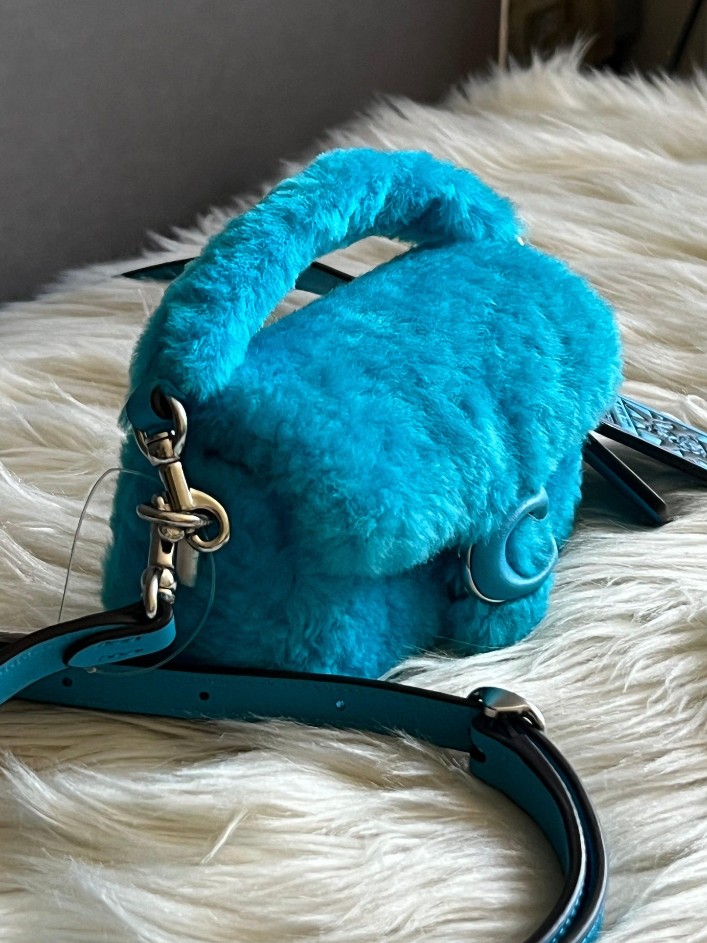 Coach The Lil Nas X Drop Tabby Shoulder Bag 12 in Shearling