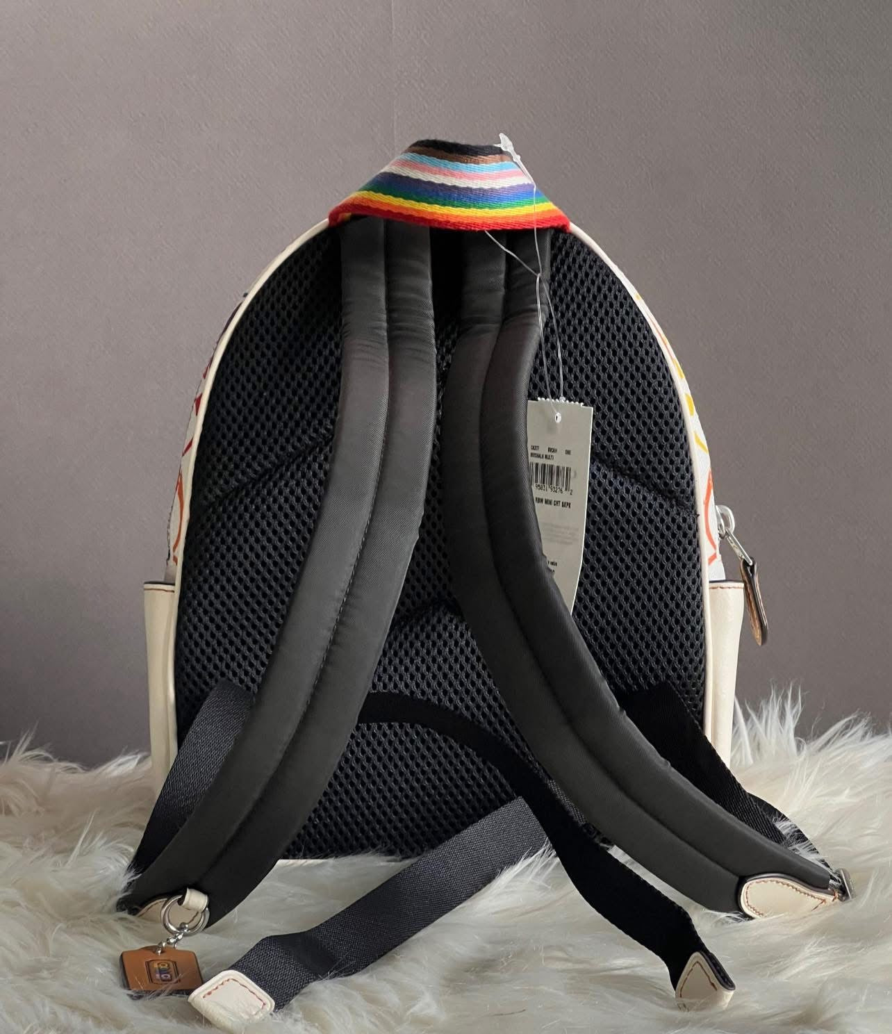 Coach Mini Court Backpack in Rainbow Signature Canvas