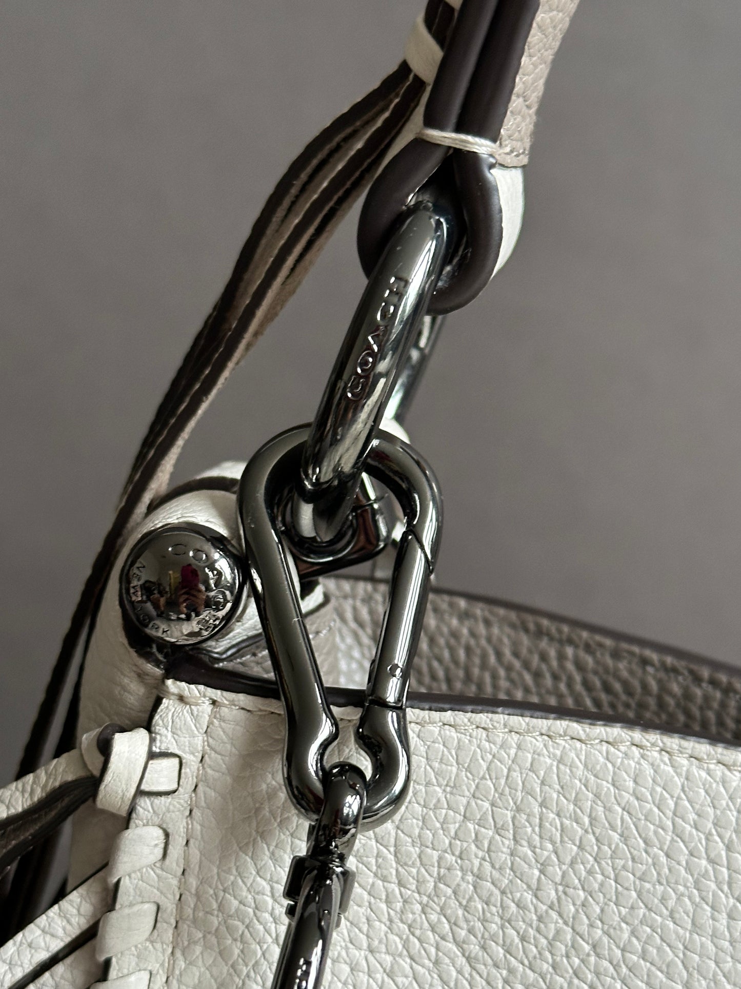 Coach Nomad Fringe Hobo in Pebble Leather