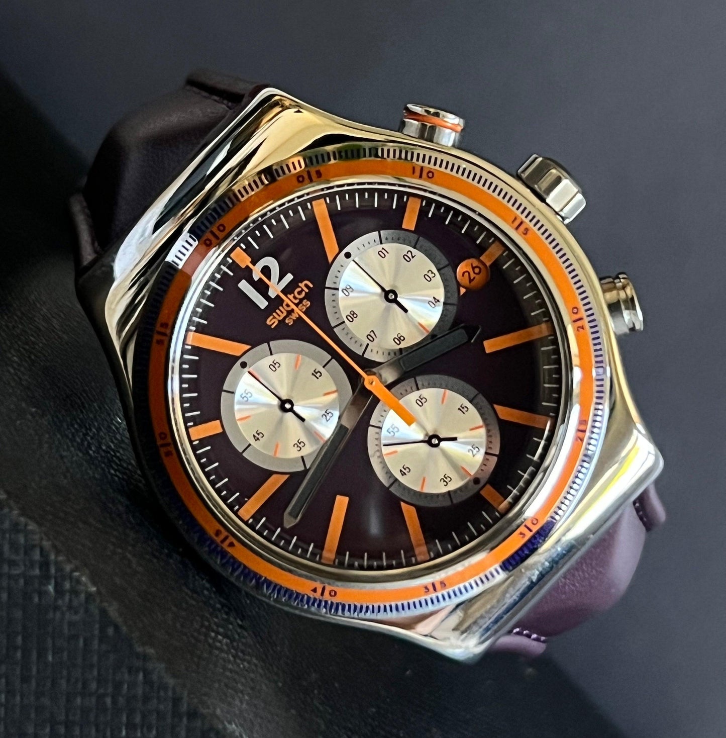Swatch Prisoner Irony Chrono Watch
Swiss Made