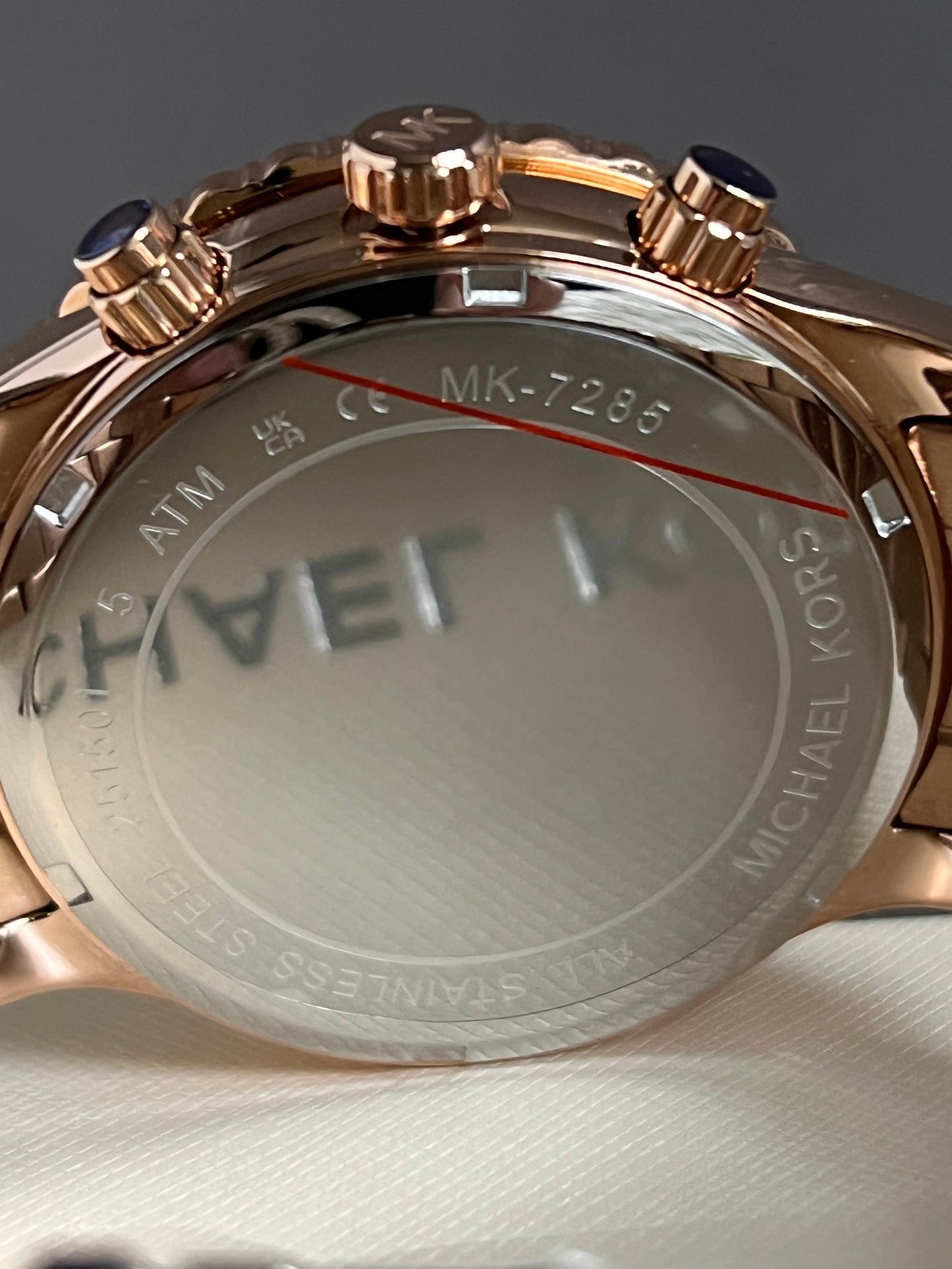 Michael Kors Women’s Layton Chronograph Rose Gold-Tone Watch