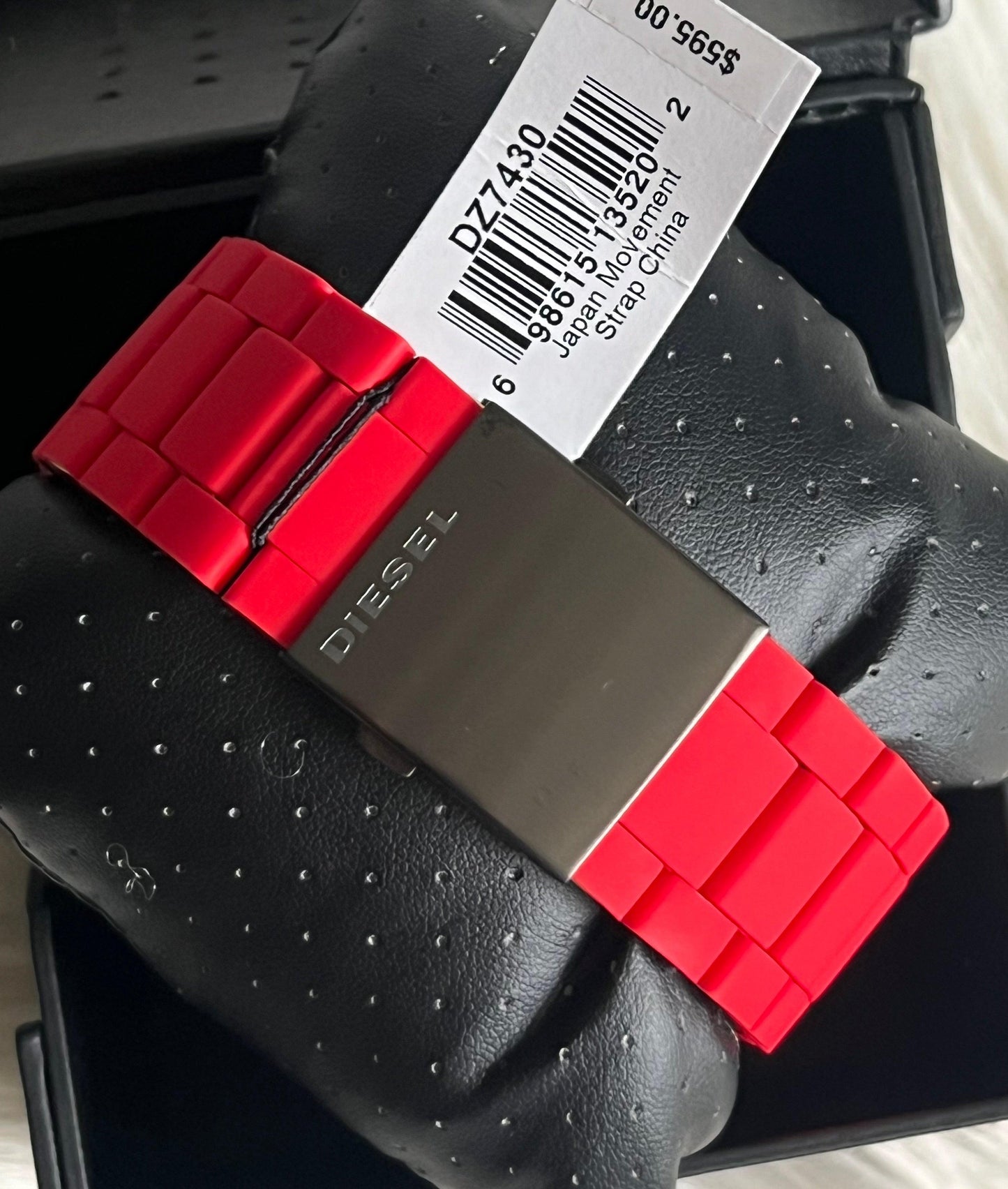 Diesel Men’s Mr. Daddy 2.0 Chronograph Red Stainless Steel and Silicone Watch