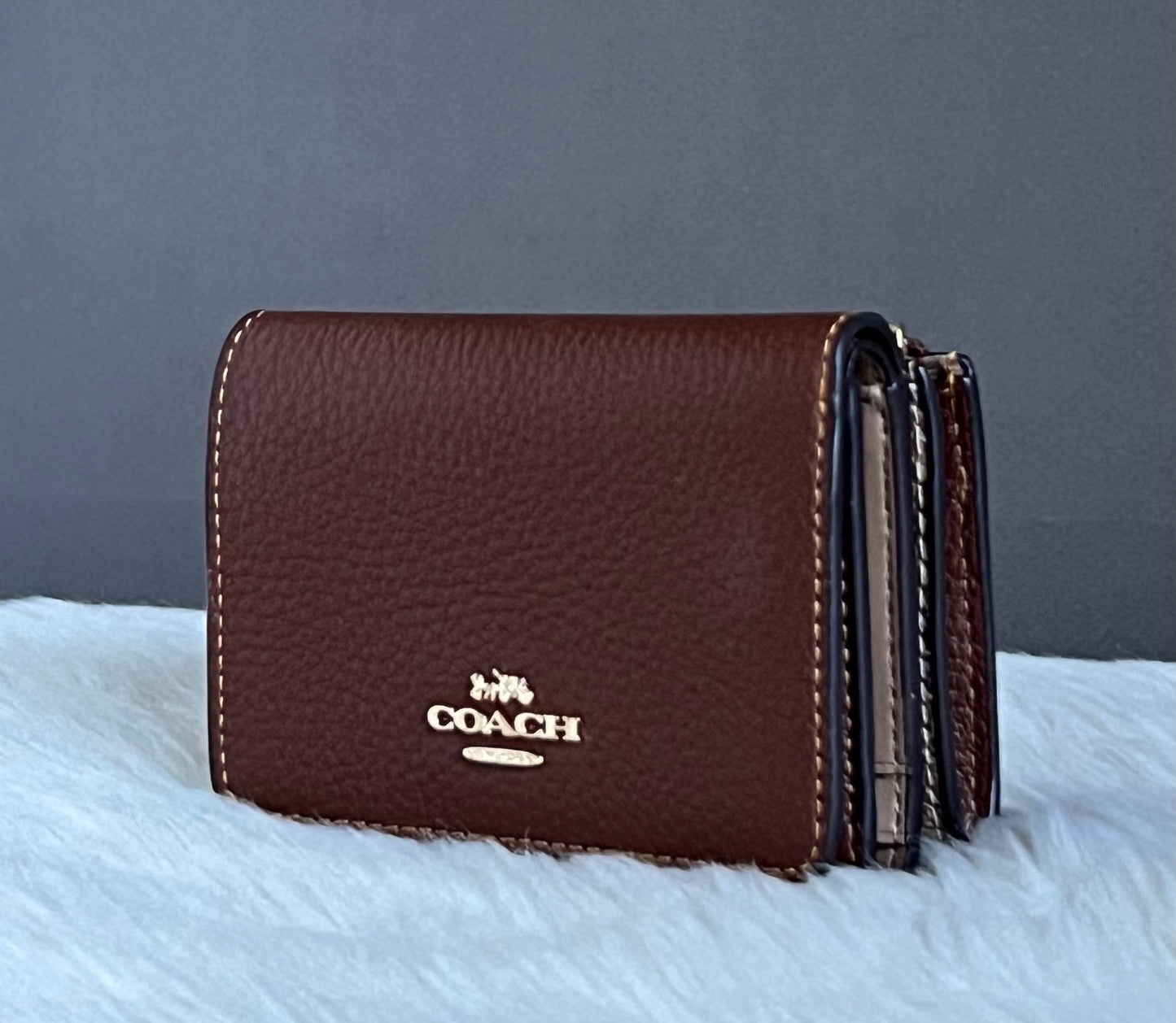 Coach Card Holder Wallet In Signature Canvas
