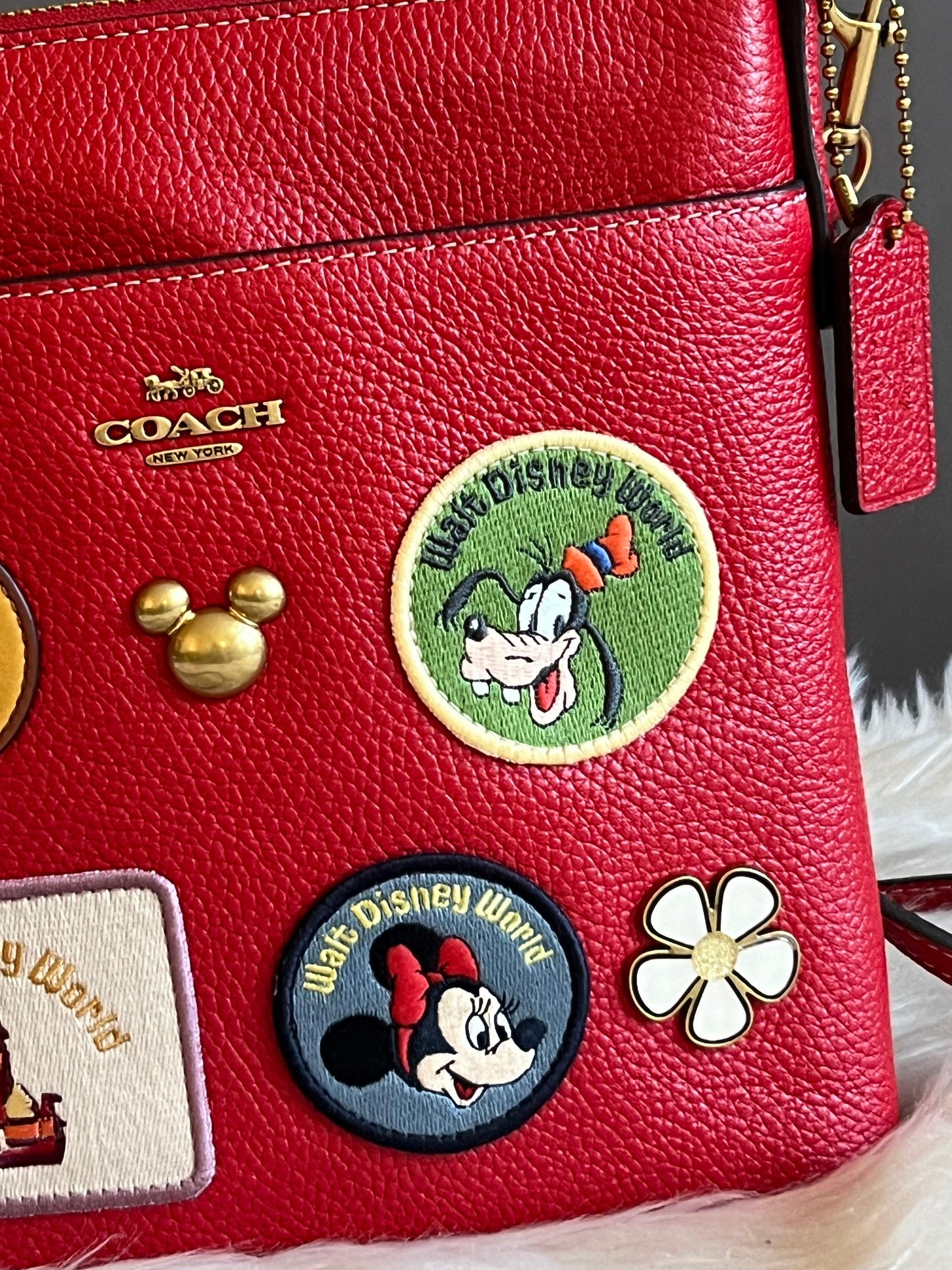 Disney X Coach Kitt Messenger Crossbody With Patches