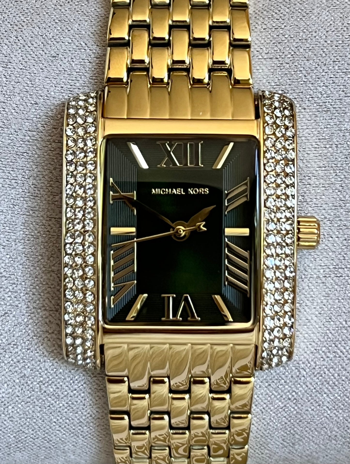 Michael Kors Women’s Emery Three-Hand Gold-Tone Stainless Steel Watch