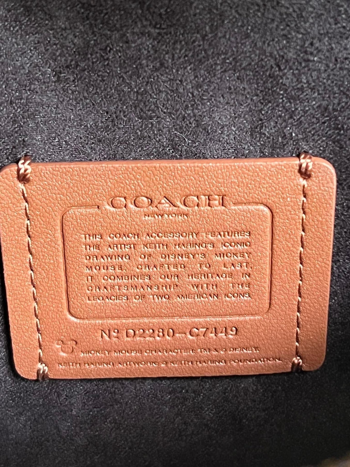 Coach Disney Mickey Mouse X Keith Haring Mini Brynn Crossbody