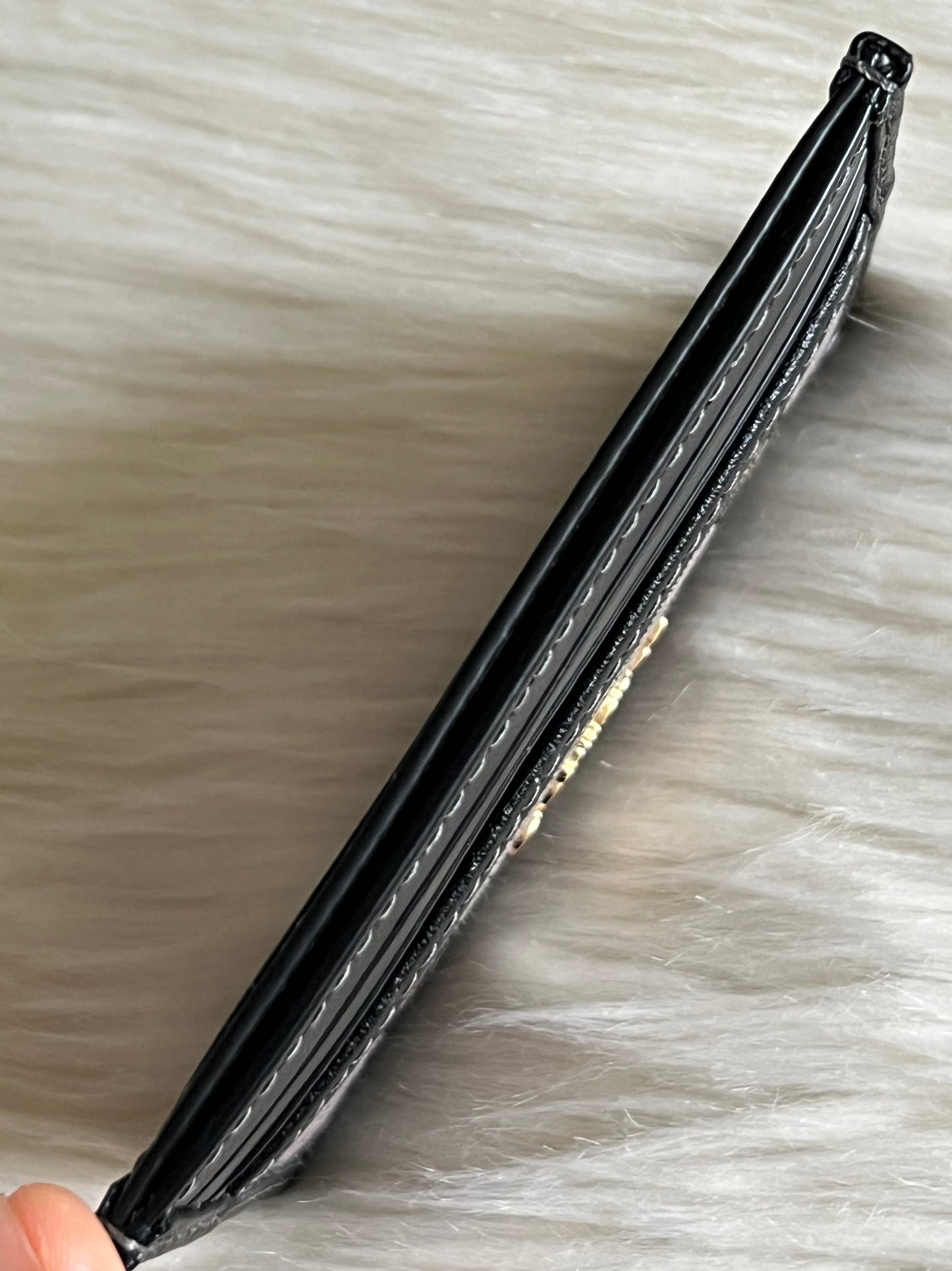 Coach Slim ID Card Case In Metallic Jacquard