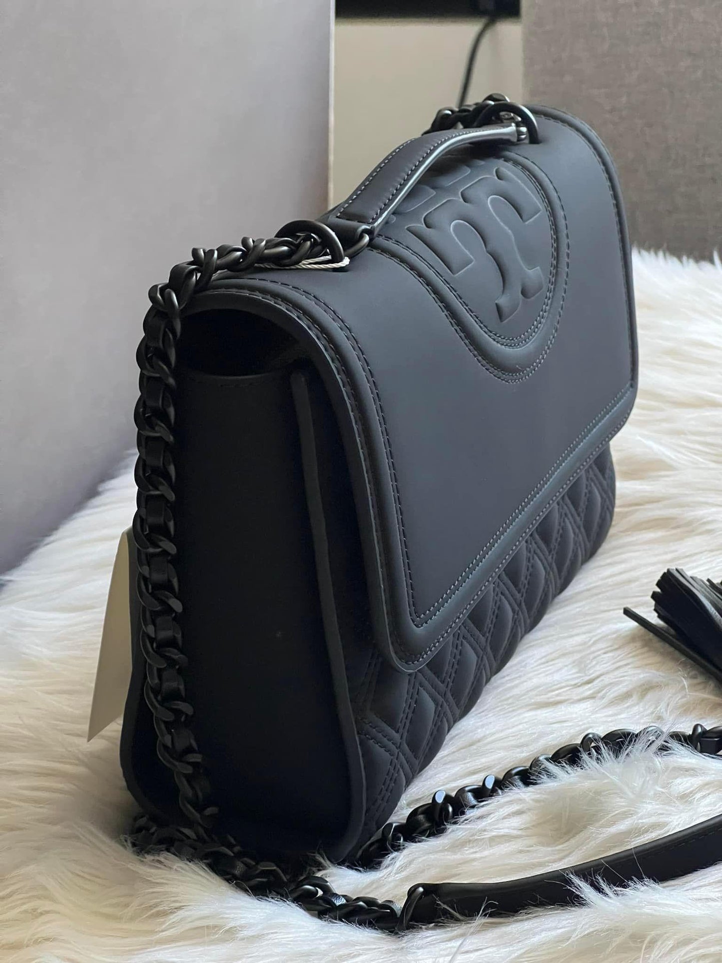 Tory Burch Fleming Matte Convertible Shoulder Bag