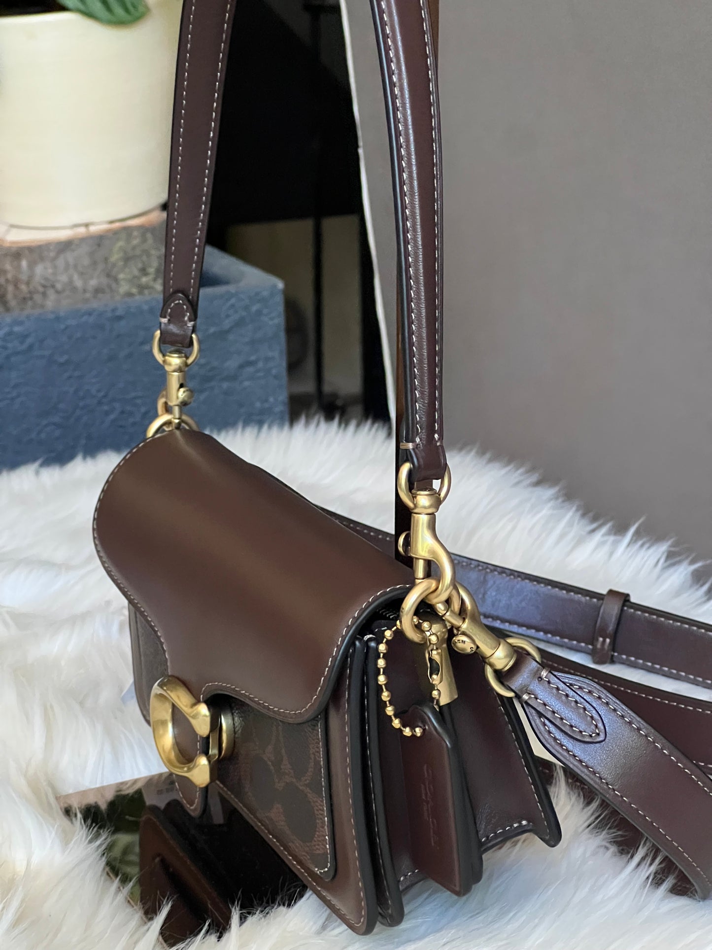 Coach Tabby Shoulder Bag 20 with Signature Canvas Detail