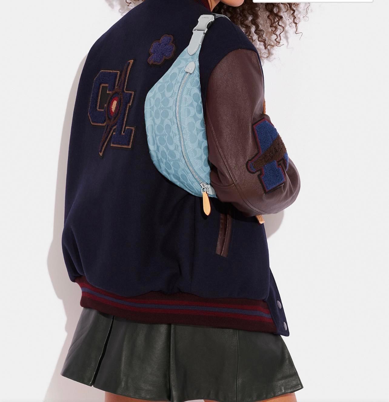 Coach Charter Belt Bag 7 in Signature Denim