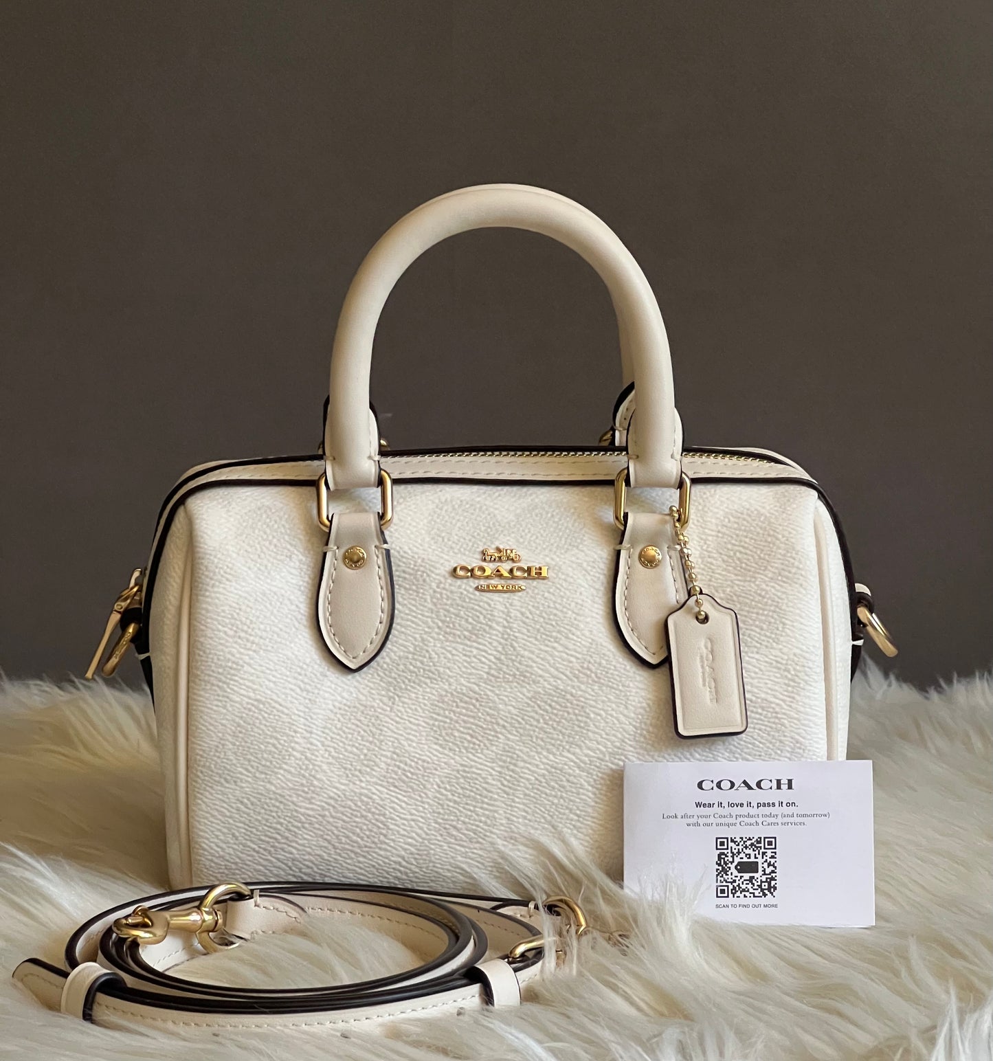 Coach Mini Rowan Crossbody Bag in Signature Canvas
