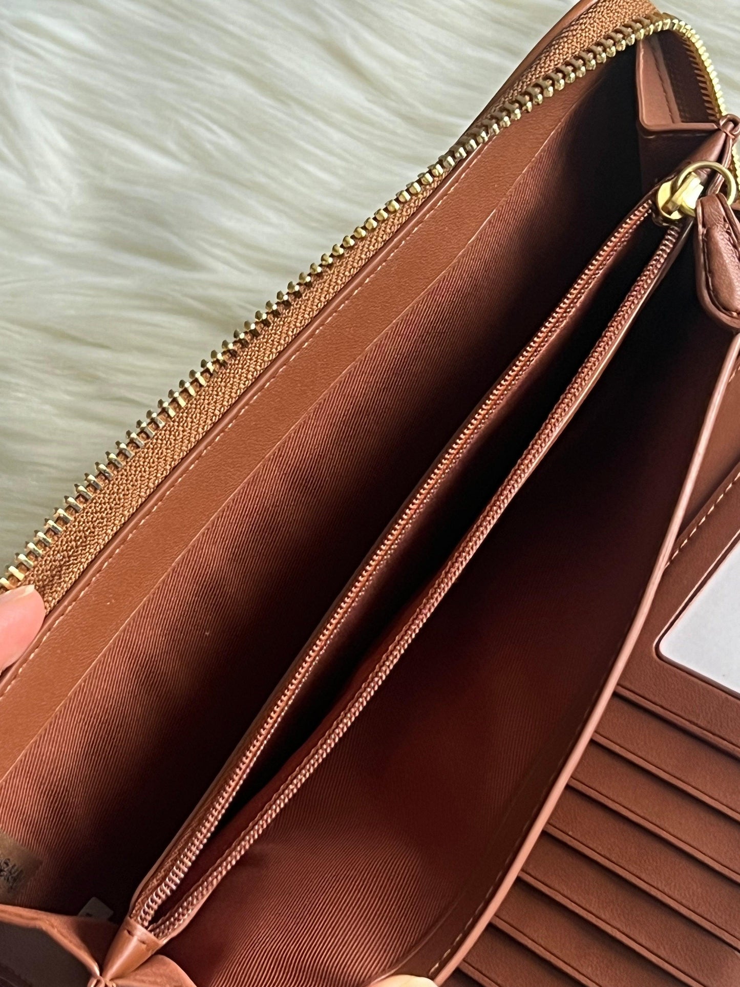 Coach Continental Wallet In Rainbow Signature Canvas