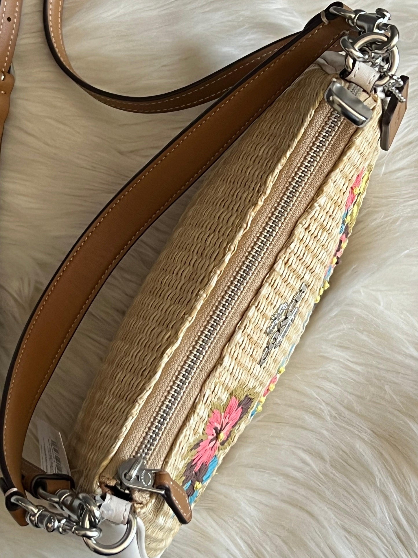 Coach Teri Shoulder Bag with Floral Embroidery