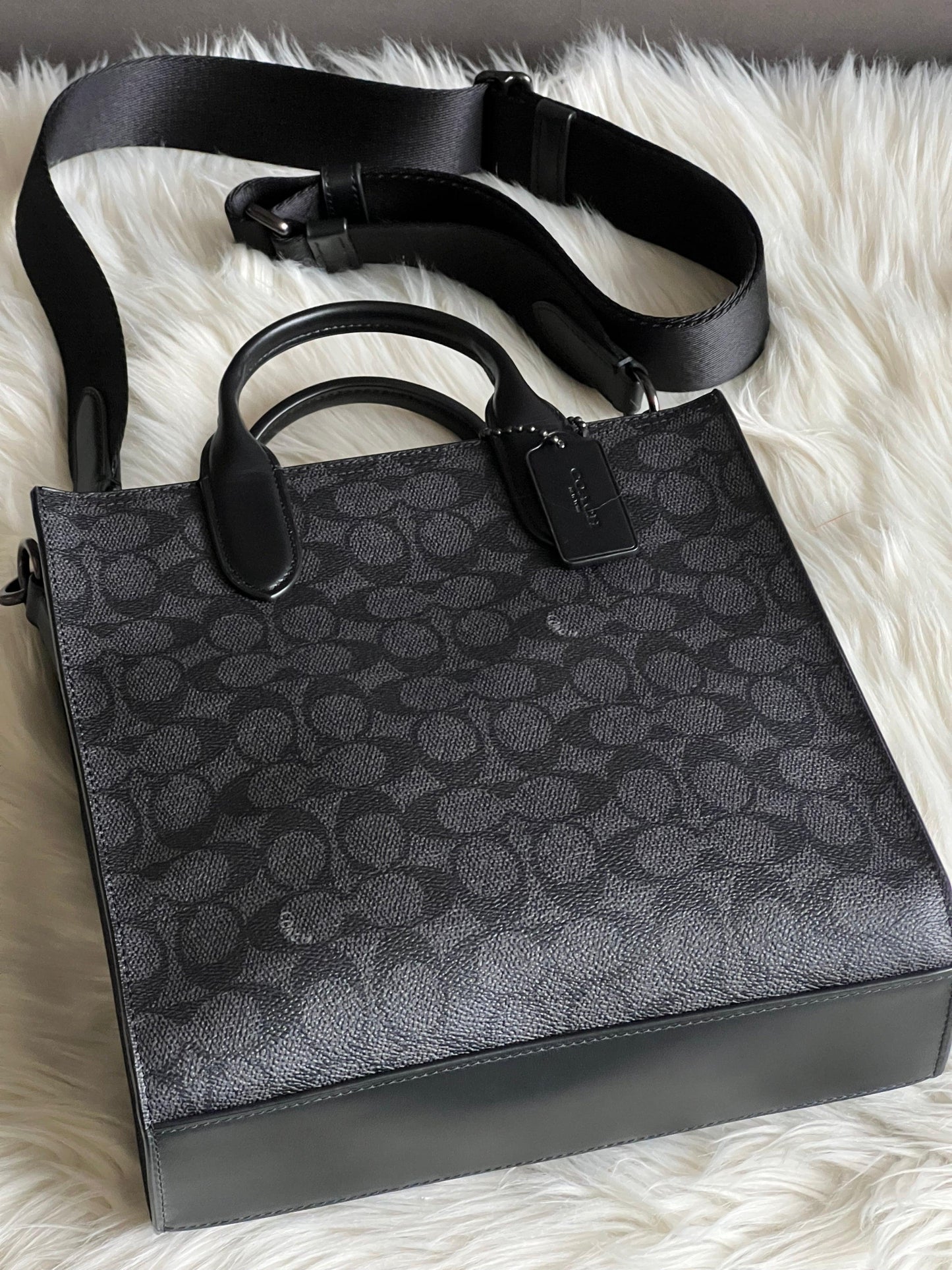 Coach Gotham Tall Tote 24 in Signature Canvas