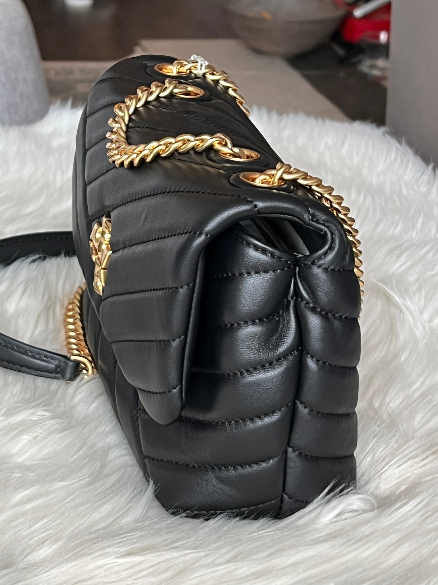 Tory Burch Small Kira Chevron Pleated Convertible Shoulder Bag