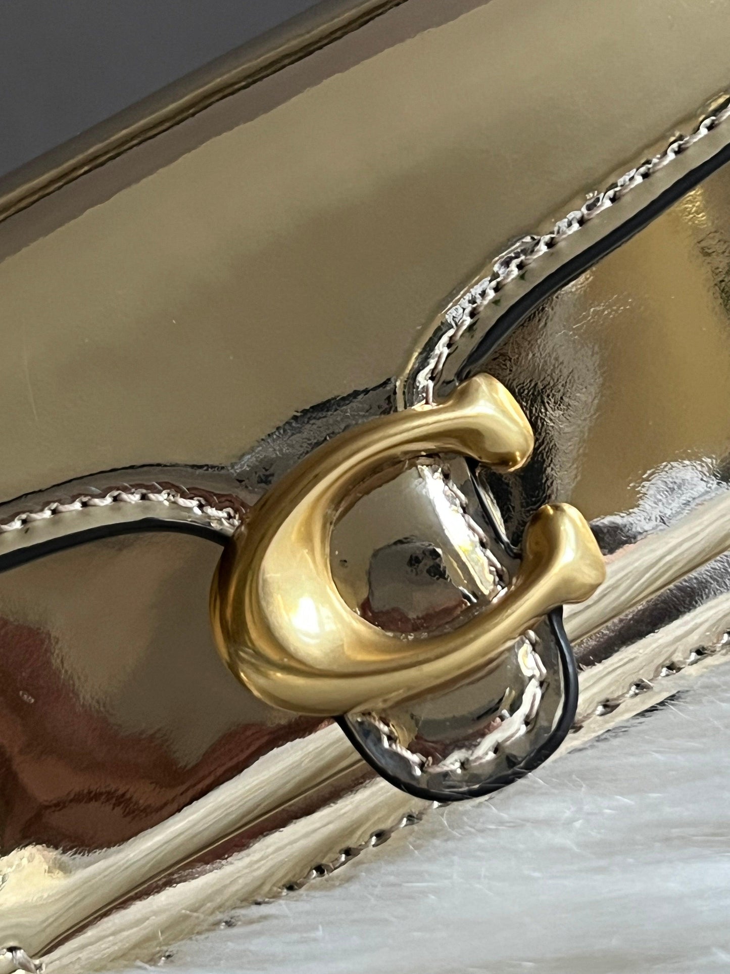 Coach Tabby 12 in Metallic