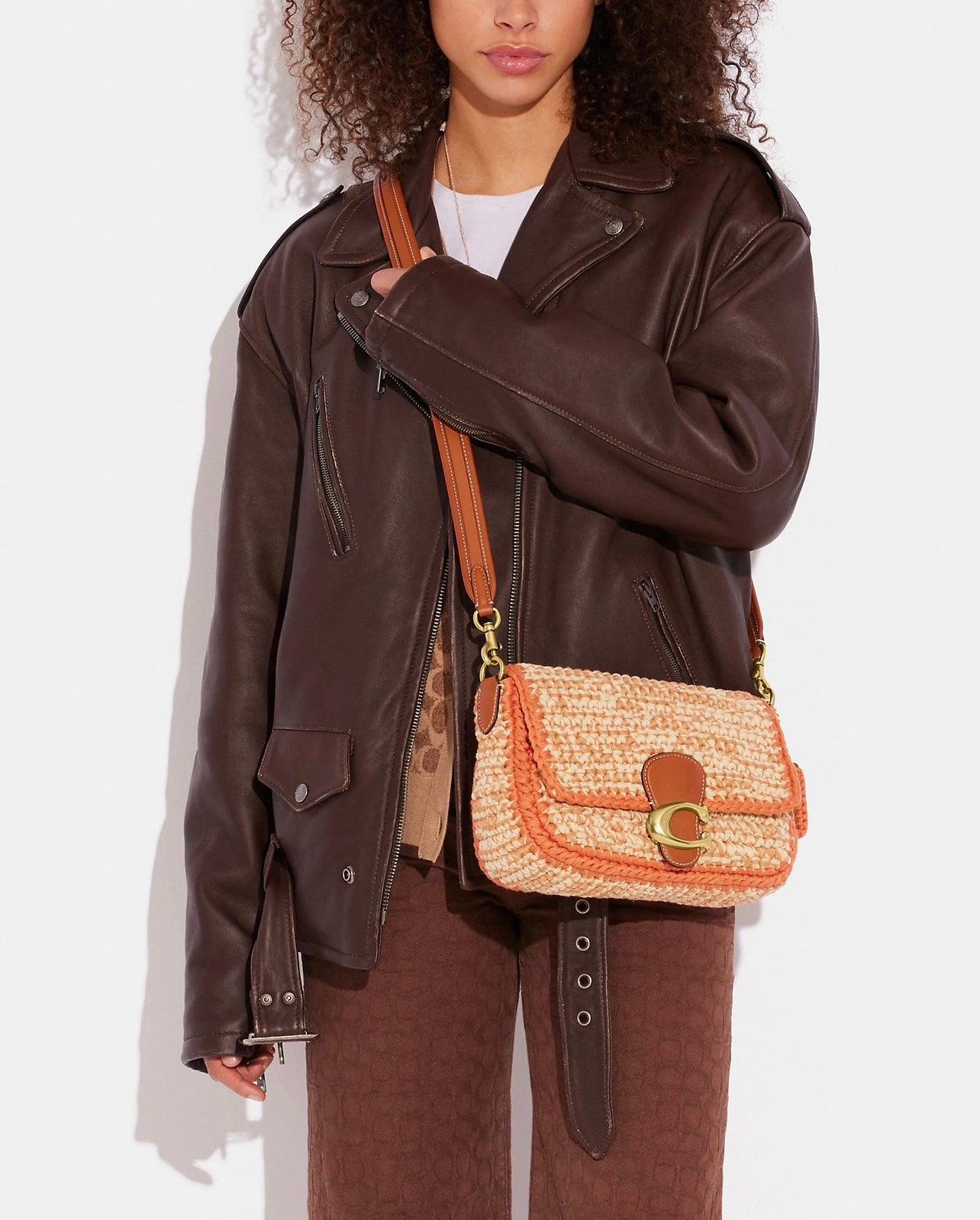 Coach Soft Tabby Shoulder Bag with Crochet