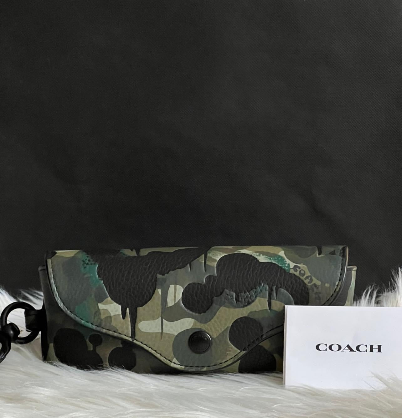 Coach Charter Sunglass Case with Camo Print