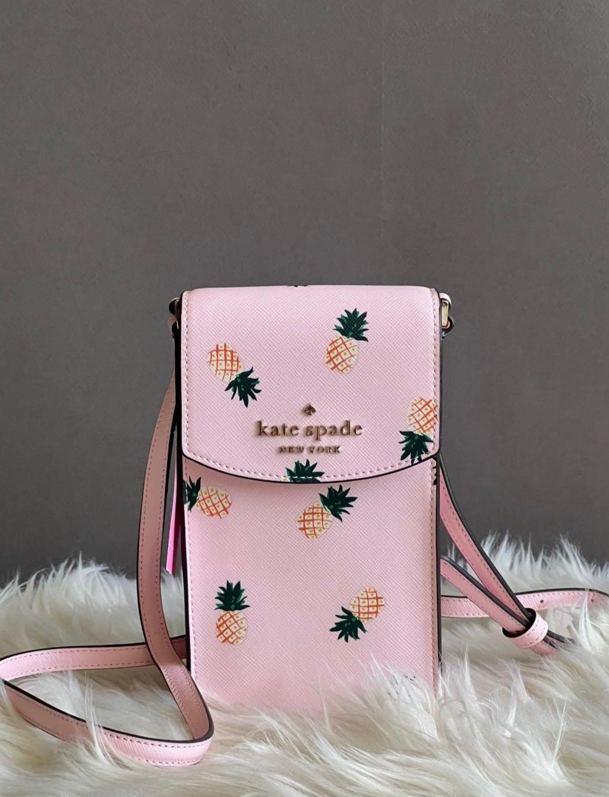 Kate Spade Staci Pineapples Print North South Crossbody