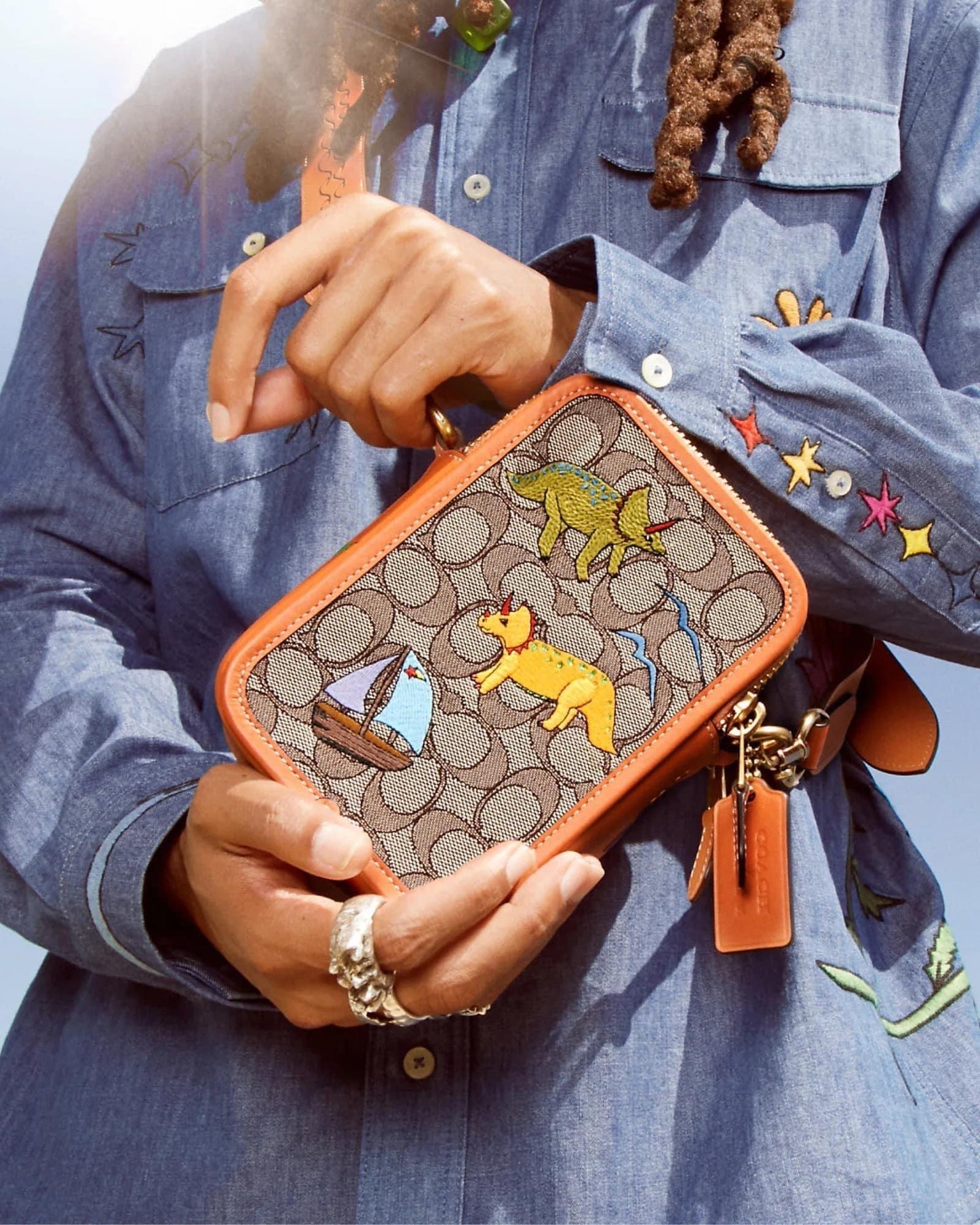Coach X Observed By Us Rogue Crossbody 12 in Signature Jacquard