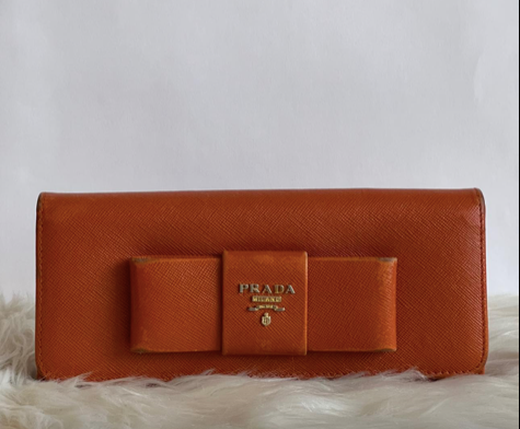 Prada Wallet - Orange