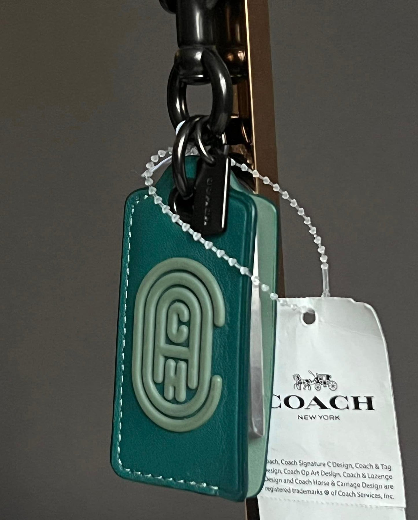 Coach 2021 SS Bottle Opener Key Fob with Coach Patch