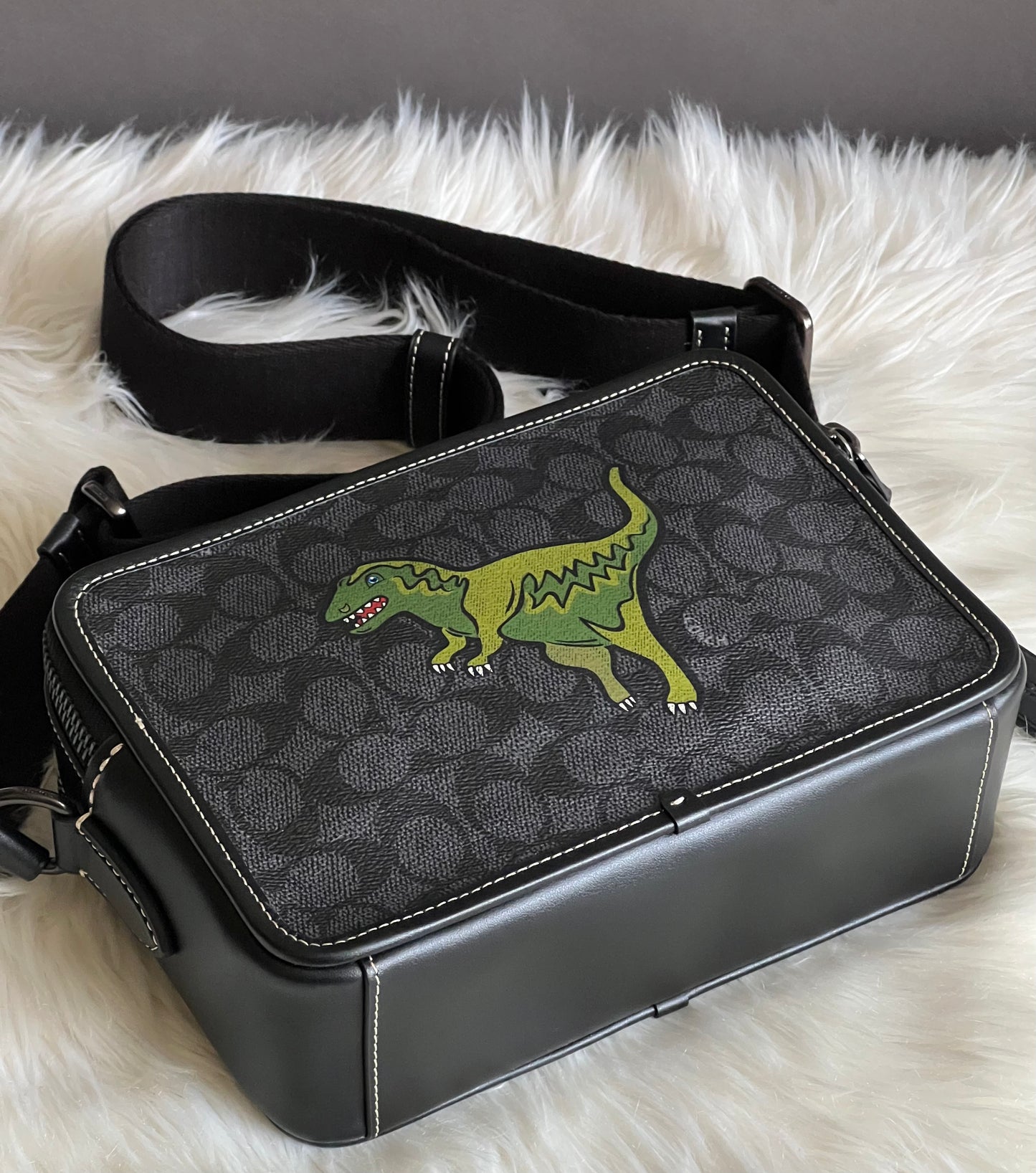 Coach Charter Crossbody 24 Signature Canvas with Rexy