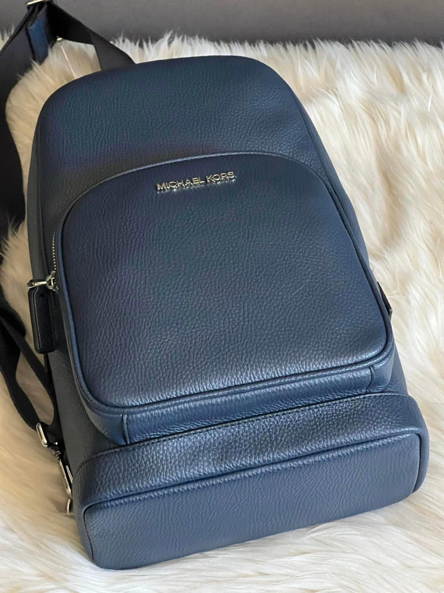 Michael Kors Cooper Pebbled Leather Sling Pack