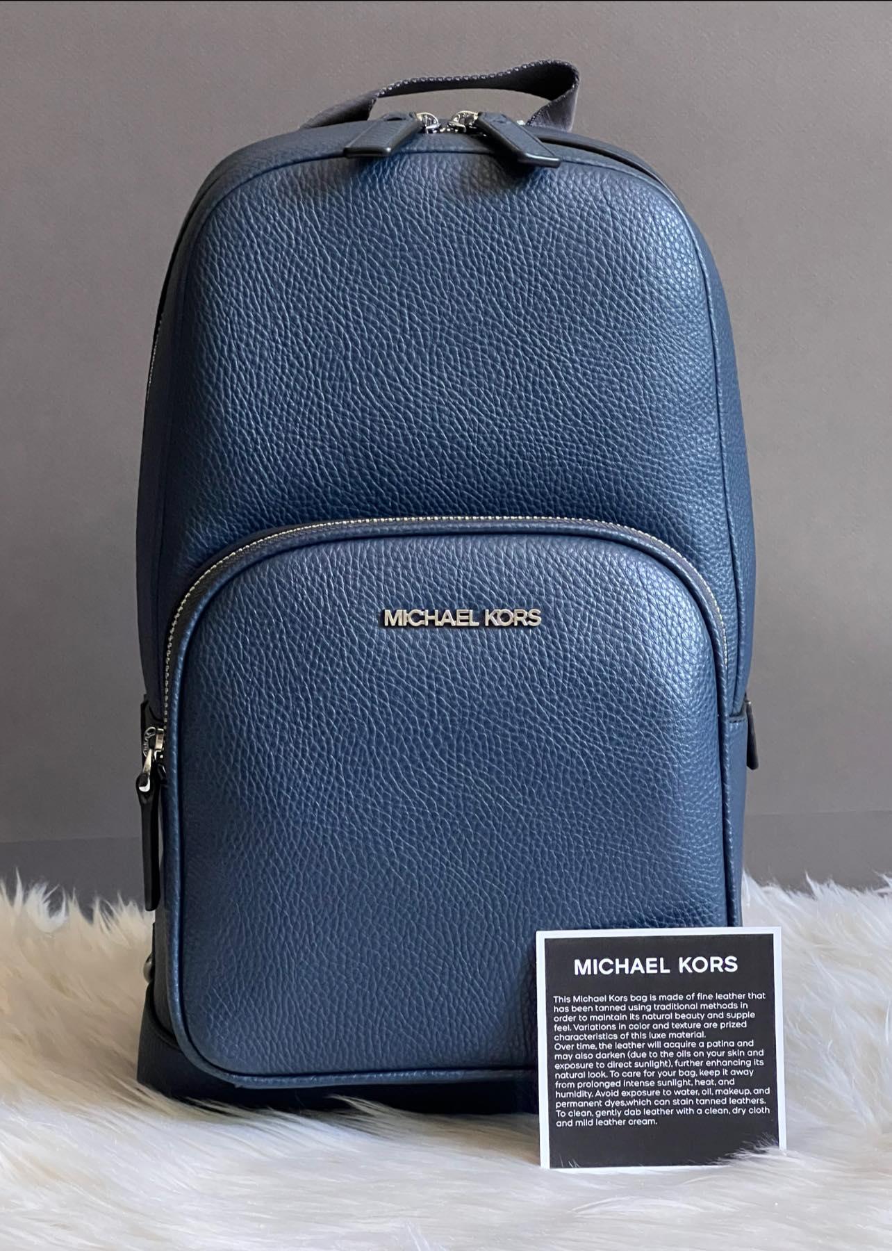 Michael Kors Cooper Pebbled Leather Sling Pack
