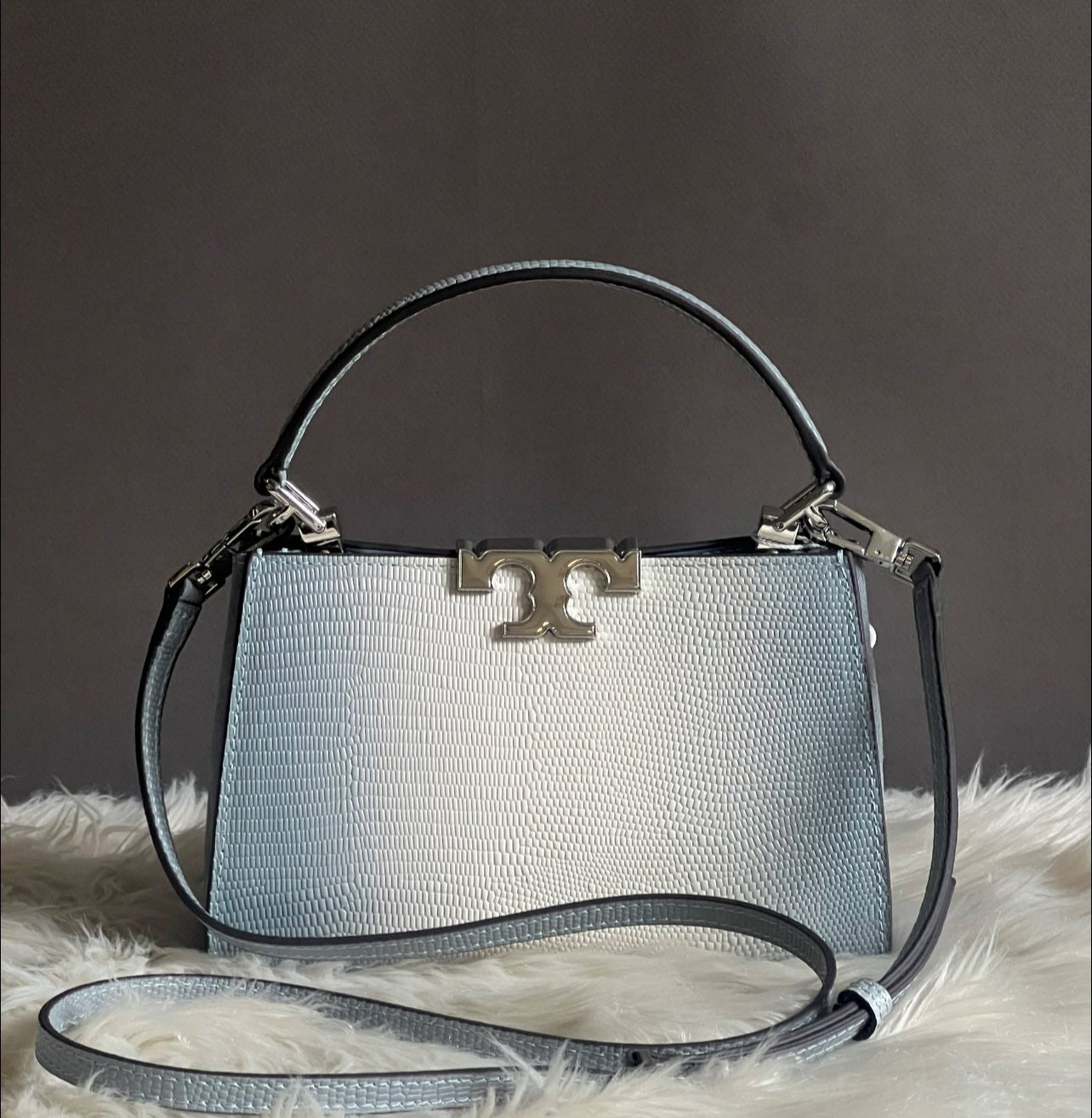 Tory Burch Eleanor Lizard Mini Satchel