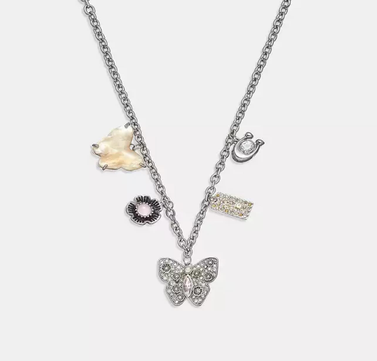 Coach Butterfly Charm Necklace