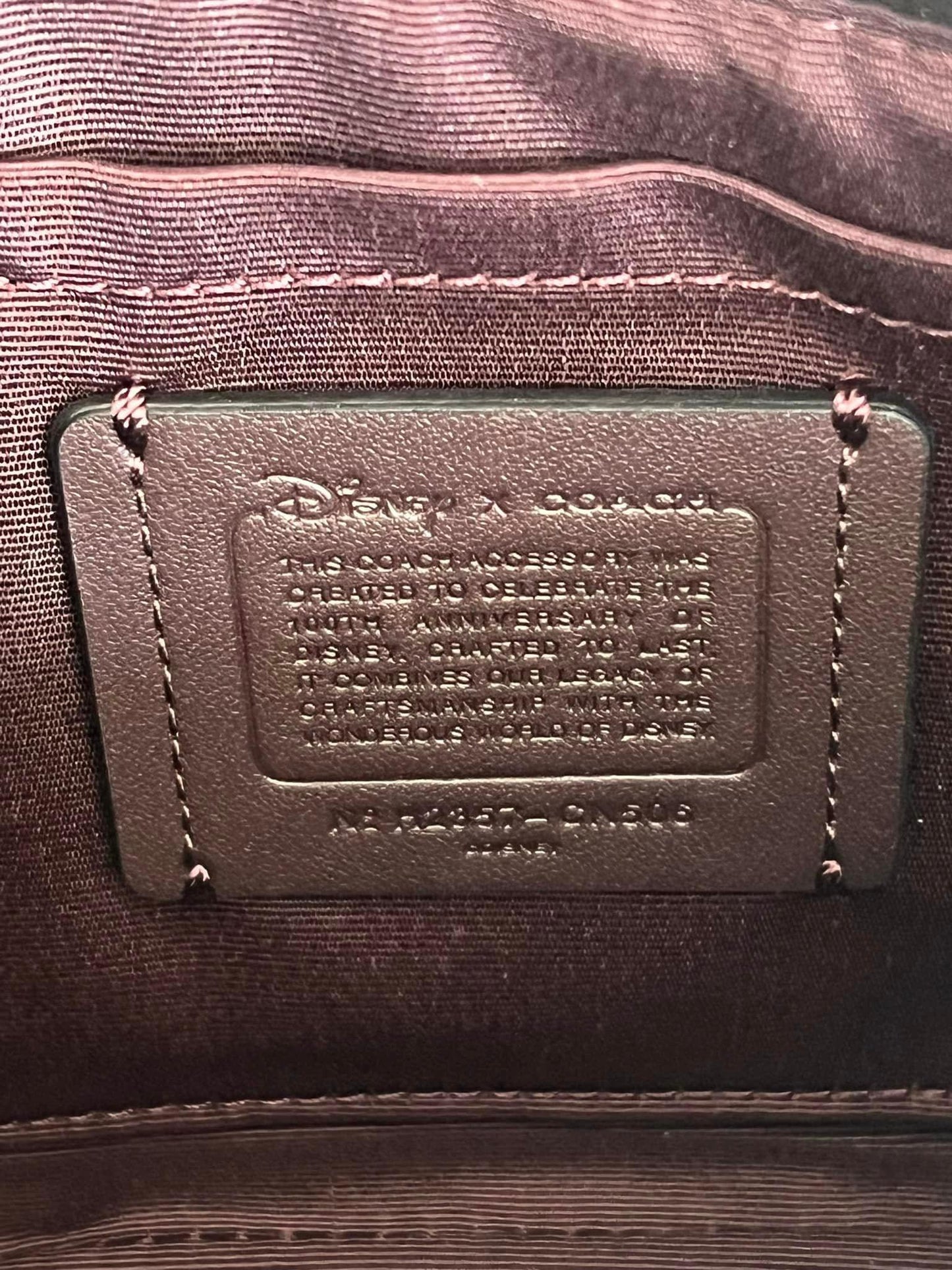 Coach Disney X Nolita 19 with Wink Mickey Mouse Print