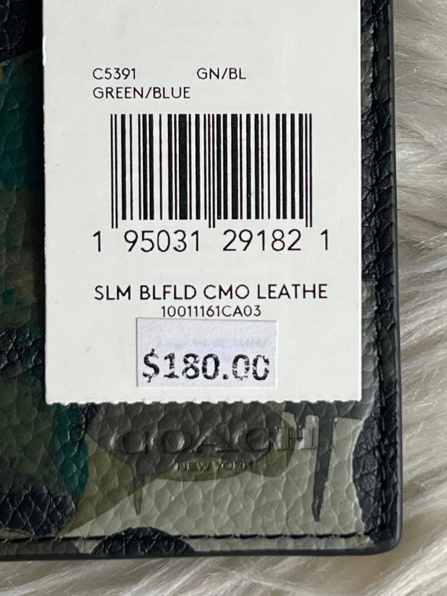 Coach Men’s Slim Billfold Wallet With Camo Print