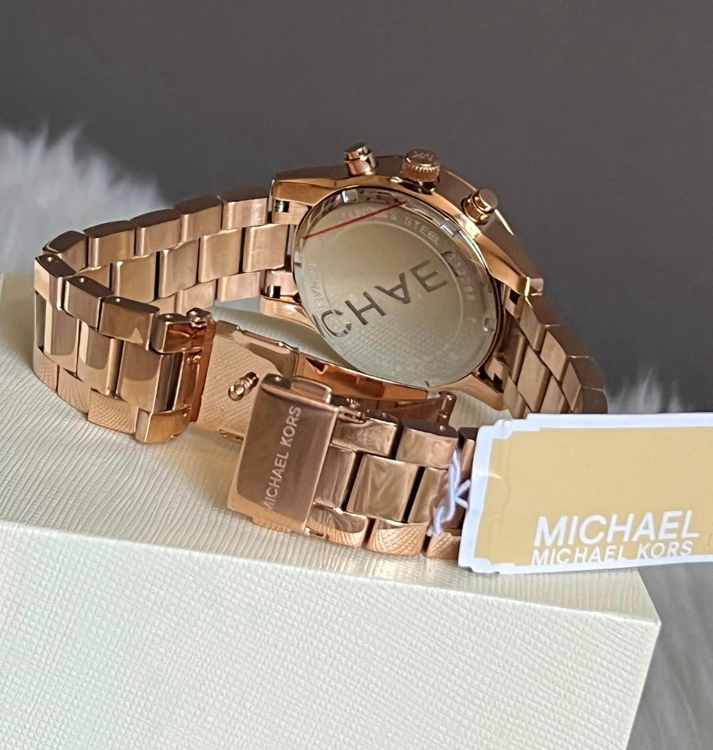 Michael Kors Women’s Ritz Pavé Rose Gold-Tone Watch