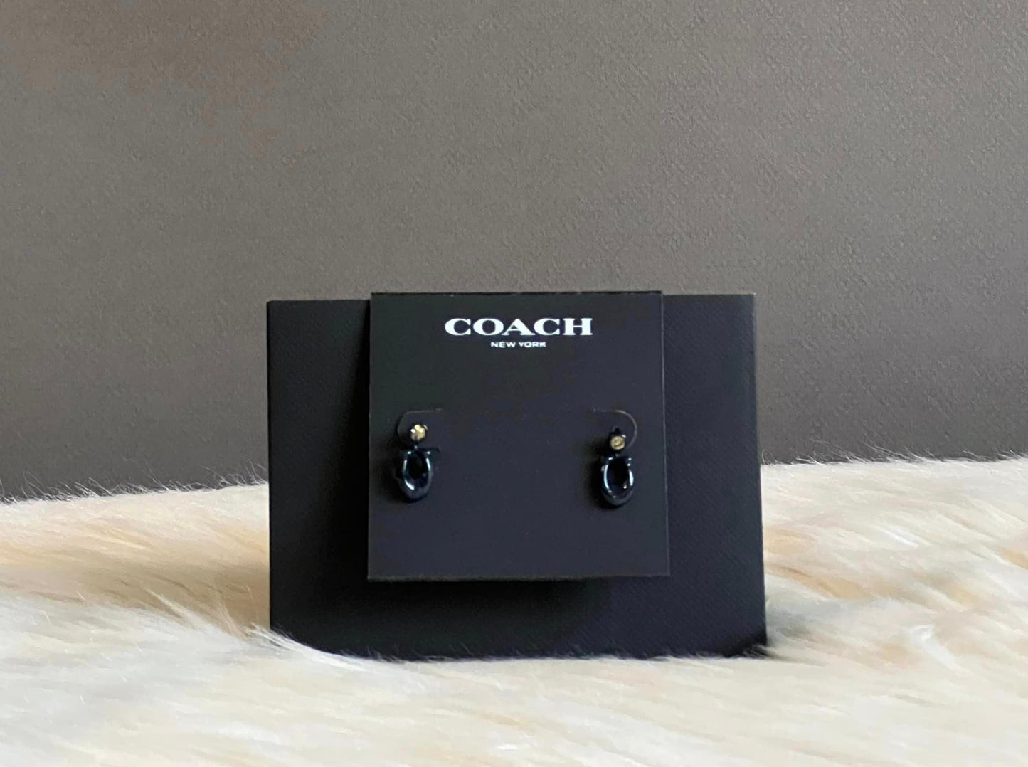 Coach Signature Enamel Earrings