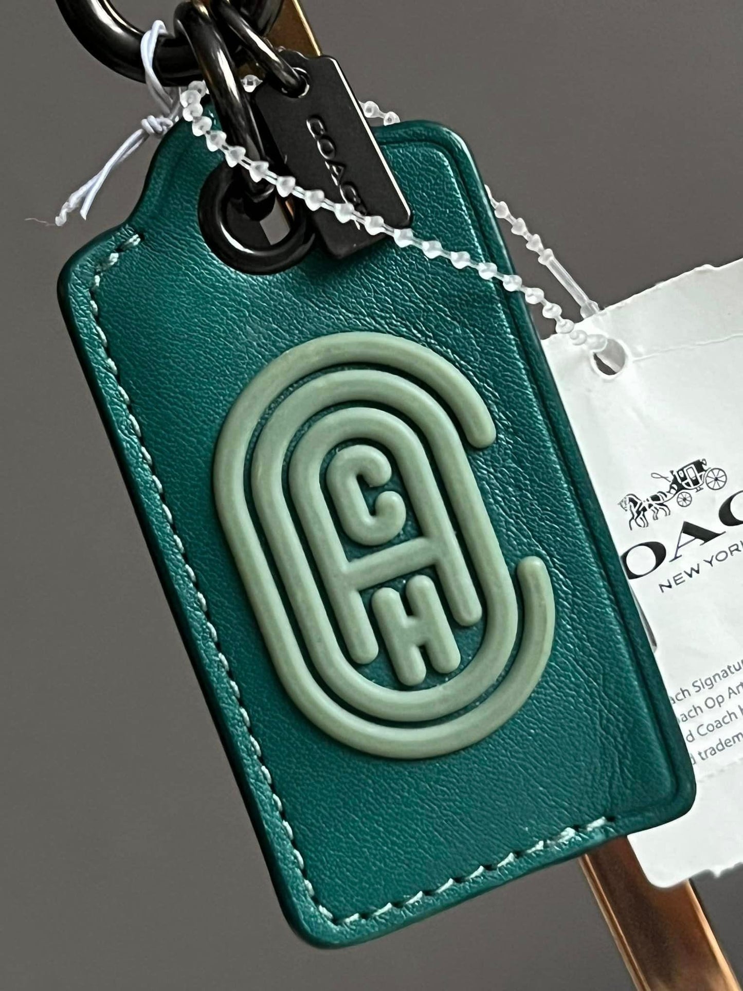 Coach 2021 SS Bottle Opener Key Fob with Coach Patch