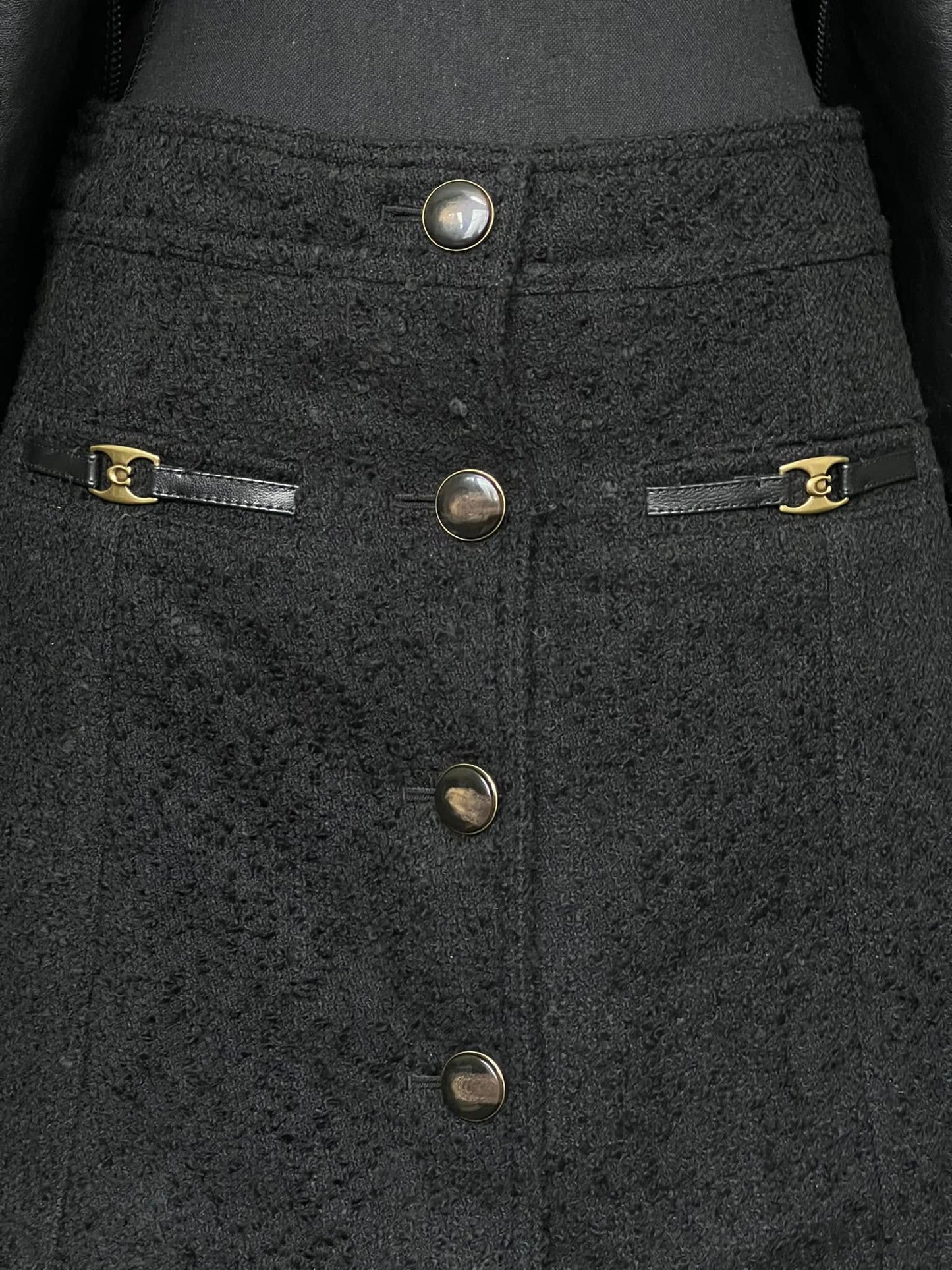 Coach Heritage C Boucle Mini Skirt