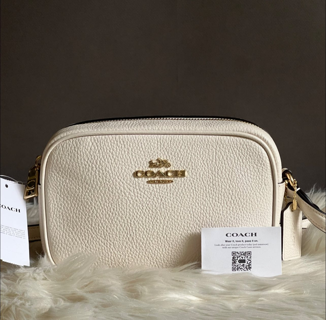 Coach Mini Jamie Camera Bag in Signature Leather